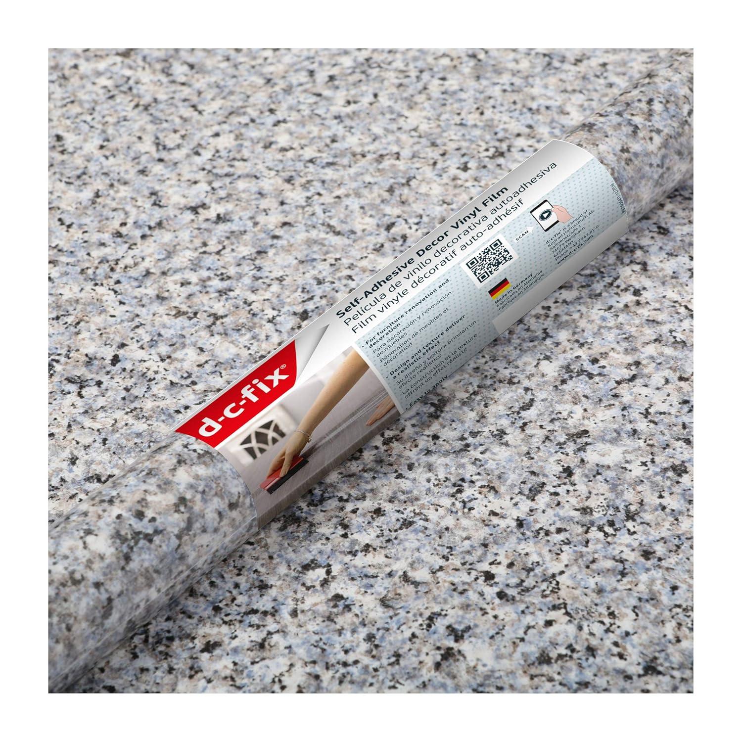 d-c-fix Dcor 14.08-sq ft Granite grey Vinyl Stone Self-adhesive Peel and Stick Wallpaper