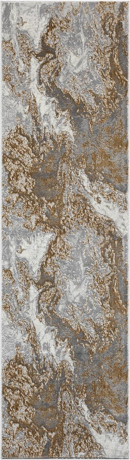 Luxe Weavers Marble Swirl Abstract Area Rug