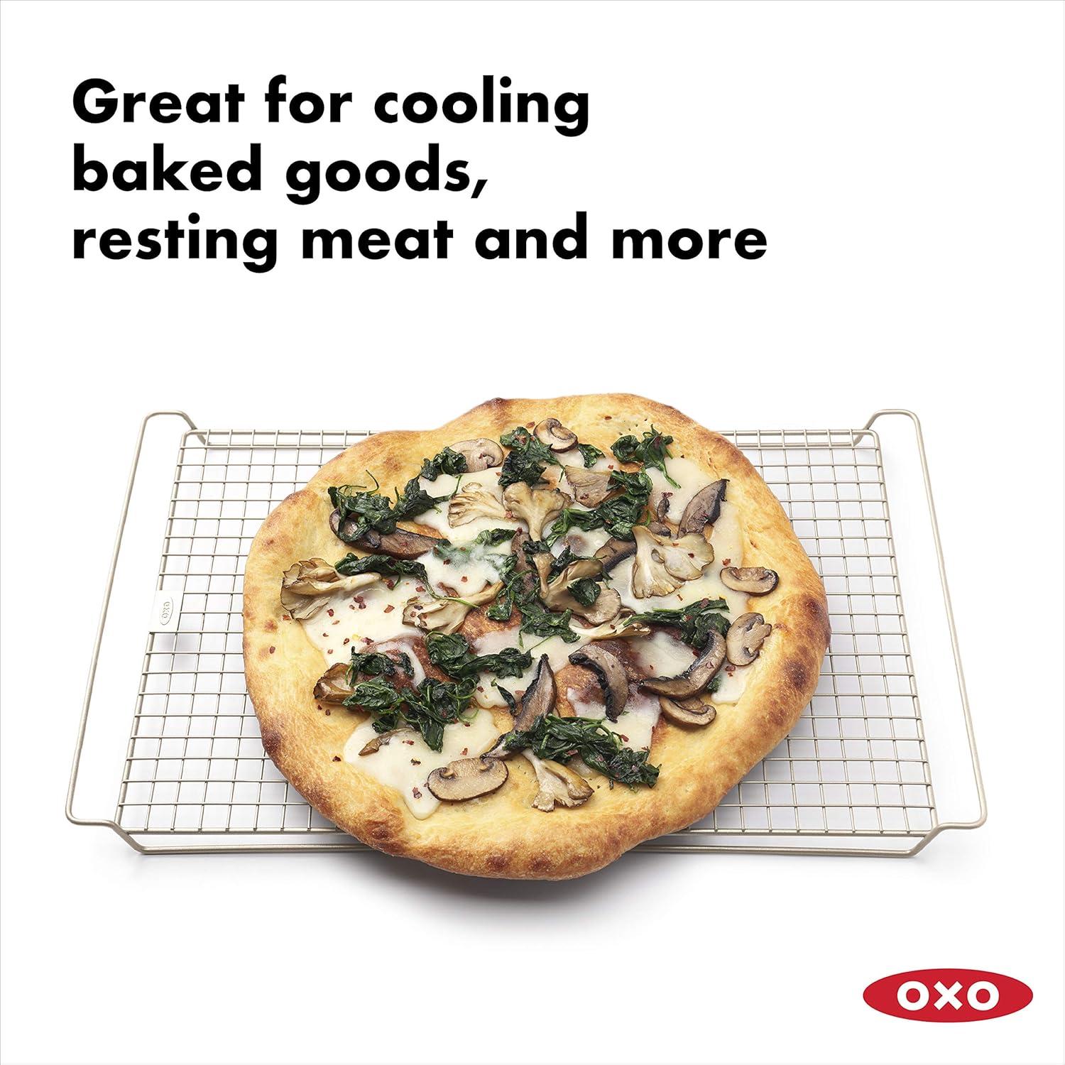 Rectangular Non-Stick Metal Cooling and Baking Rack