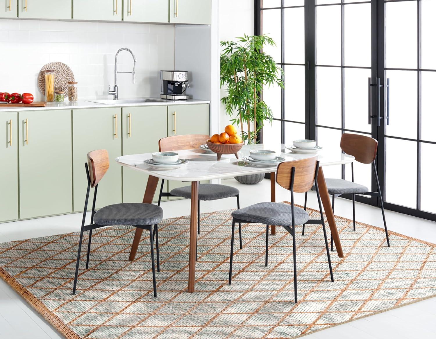 Natura NAT223 Hand Woven Indoor Area Rug - Teal/Natural - 8'x10' - Safavieh