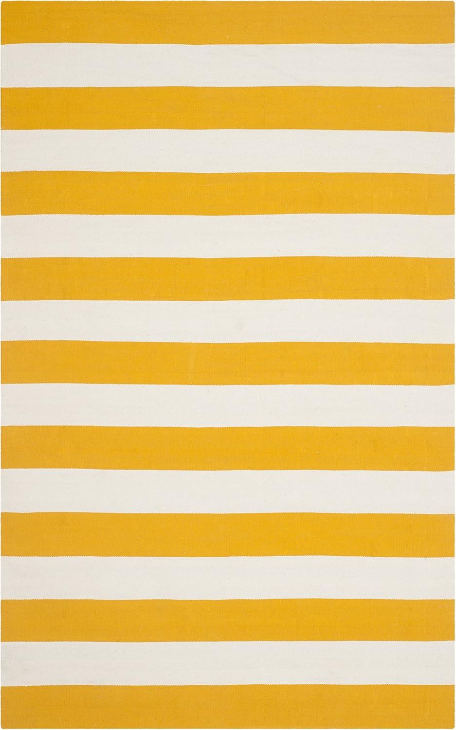 Montauk MTK712 Hand Woven Indoor Area Rug - Yellow/Ivory - 4'x6' - Safavieh.