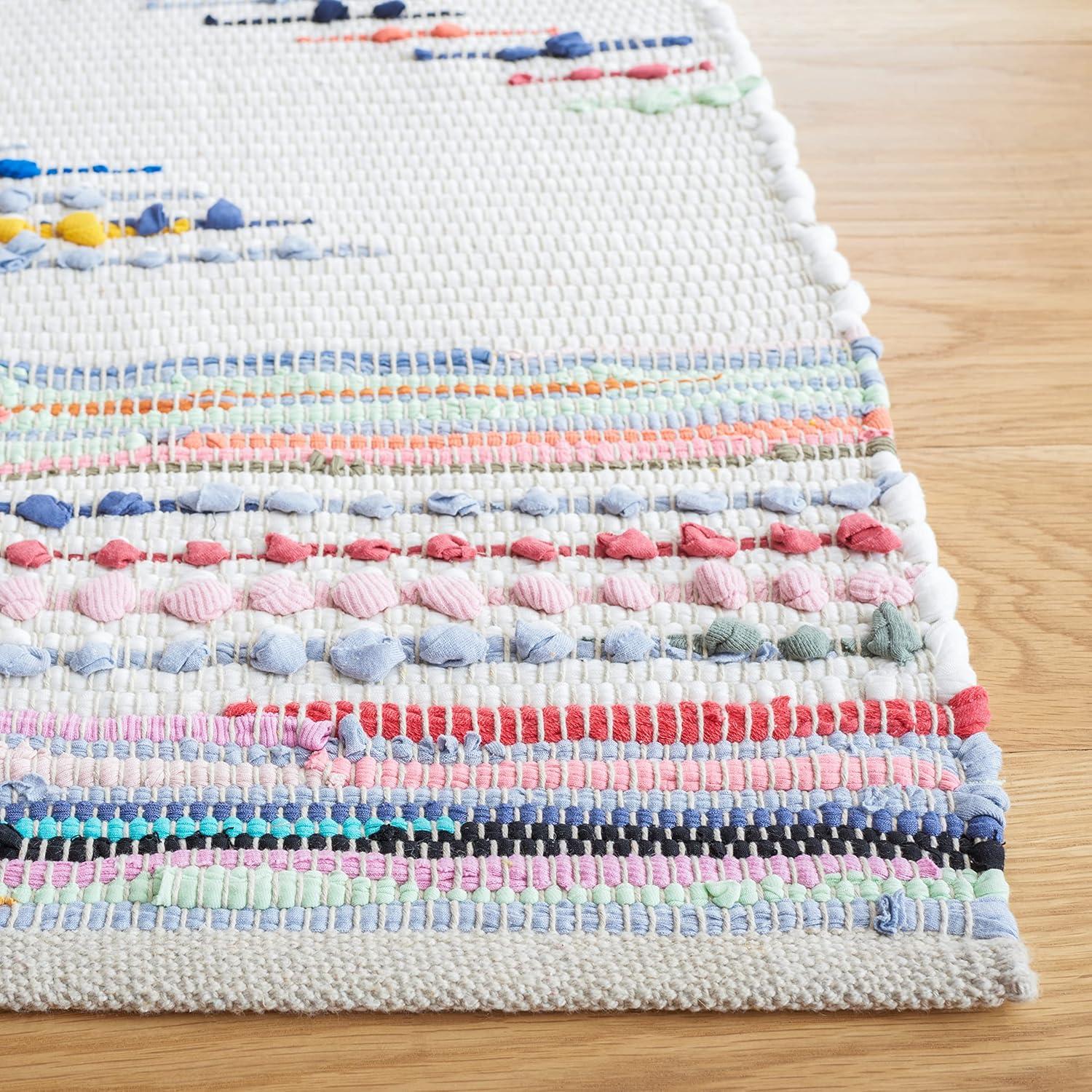 Montauk MTK816 Hand Woven Area Rug - Ivory/Black - 5'x8' - Safavieh.