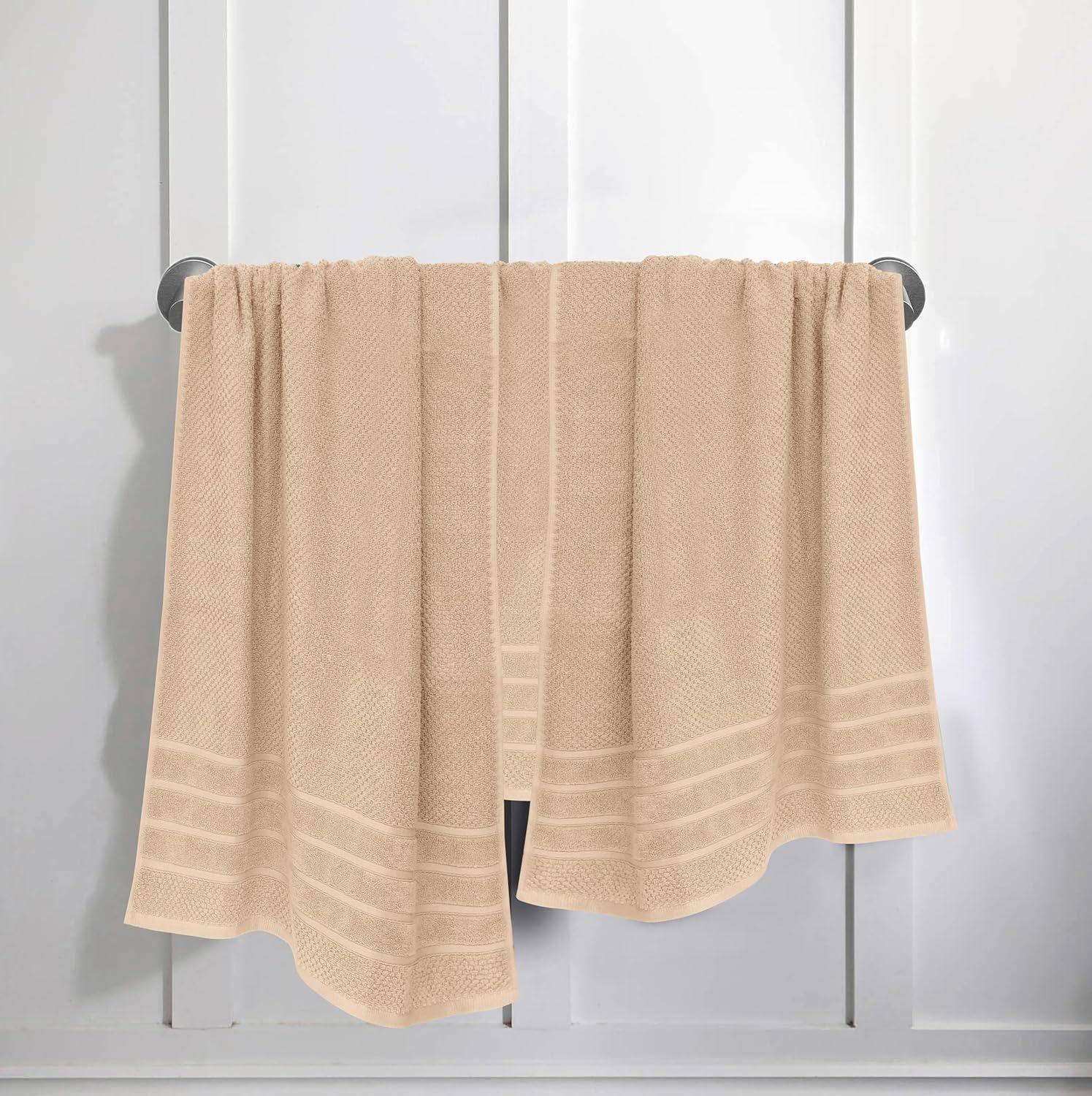 Linen Beige Oversized Cotton Towel Set