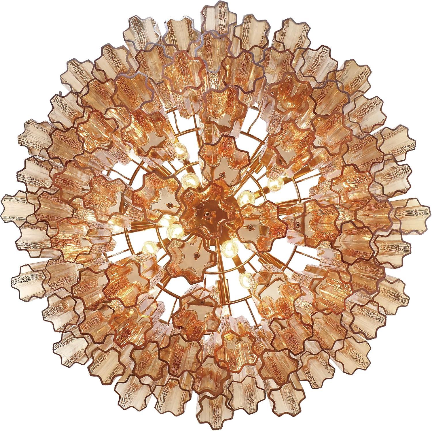 Crystorama Lighting Addis 16 - Light Chandelier in  Aged Brass