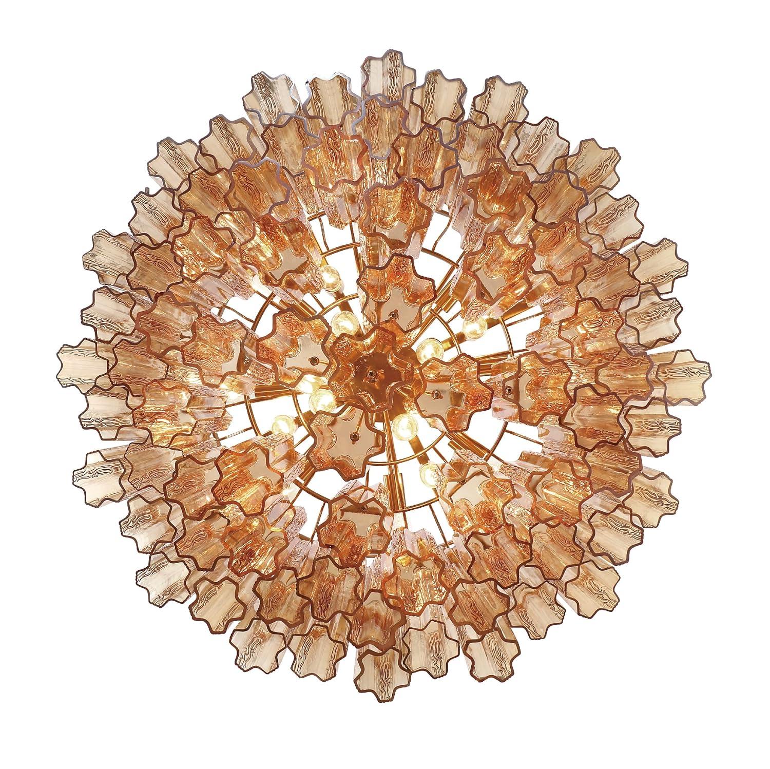 Crystorama Lighting Addis 16 - Light Chandelier in  Aged Brass