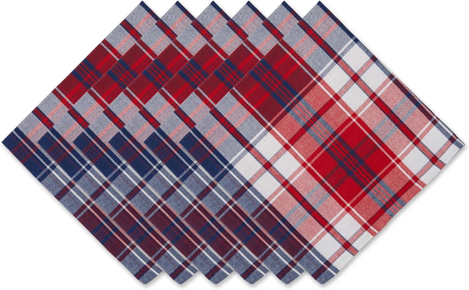 Napkin, Americana Plaid - Set of 6