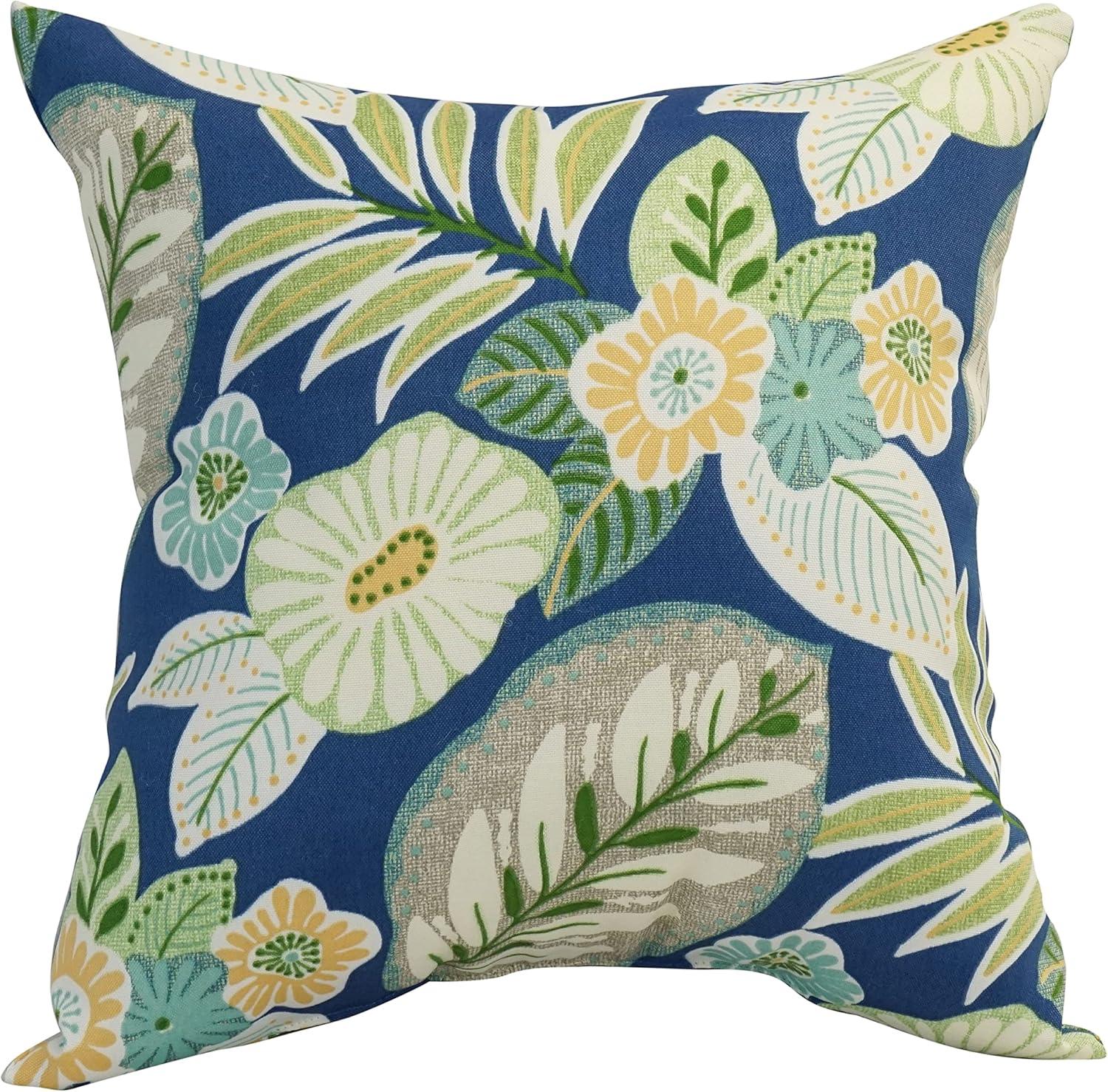 Blazing Needles 9910-S4-OD-167 17 in. Square Polyester Outdoor Throw Pillows, Marlow Pool - Set of 4