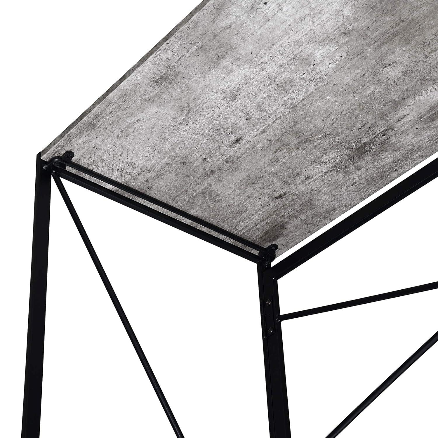 Convenience Concepts 29.50 inches Tall Xtra Folding Desk, Faux Birch/Black, All ages