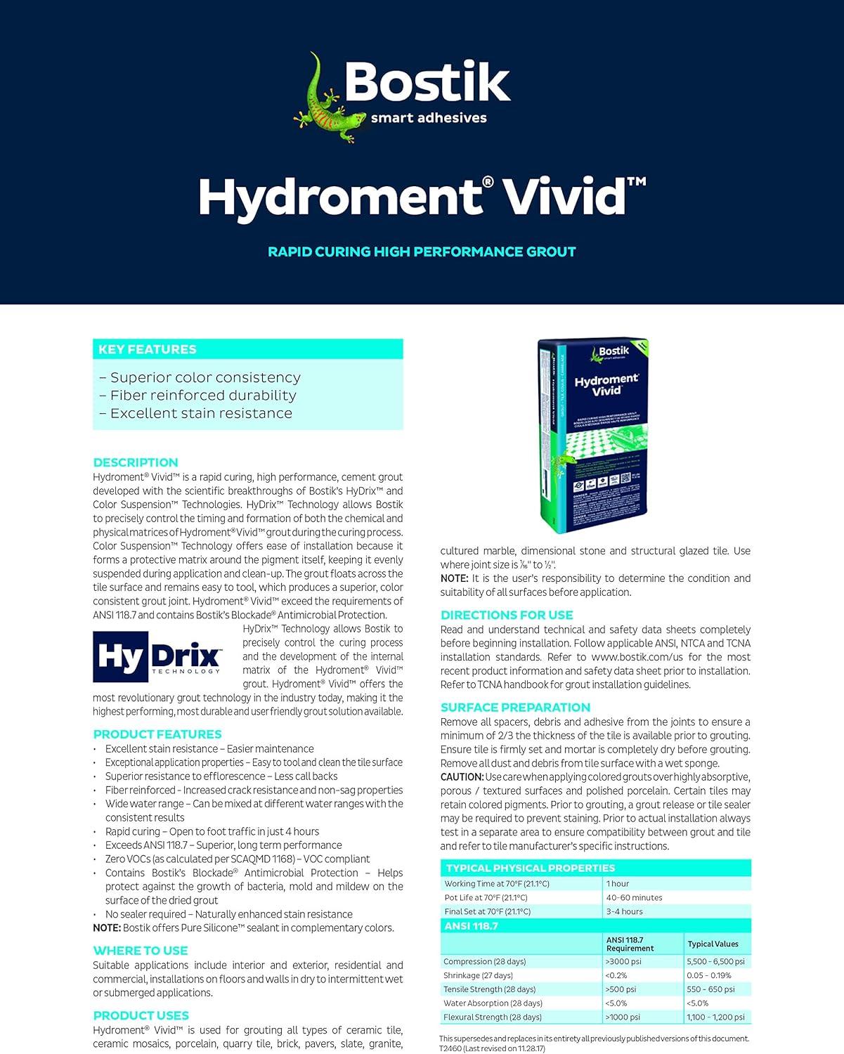 BOSTIK Hydroment Vivid Grout Jamoca