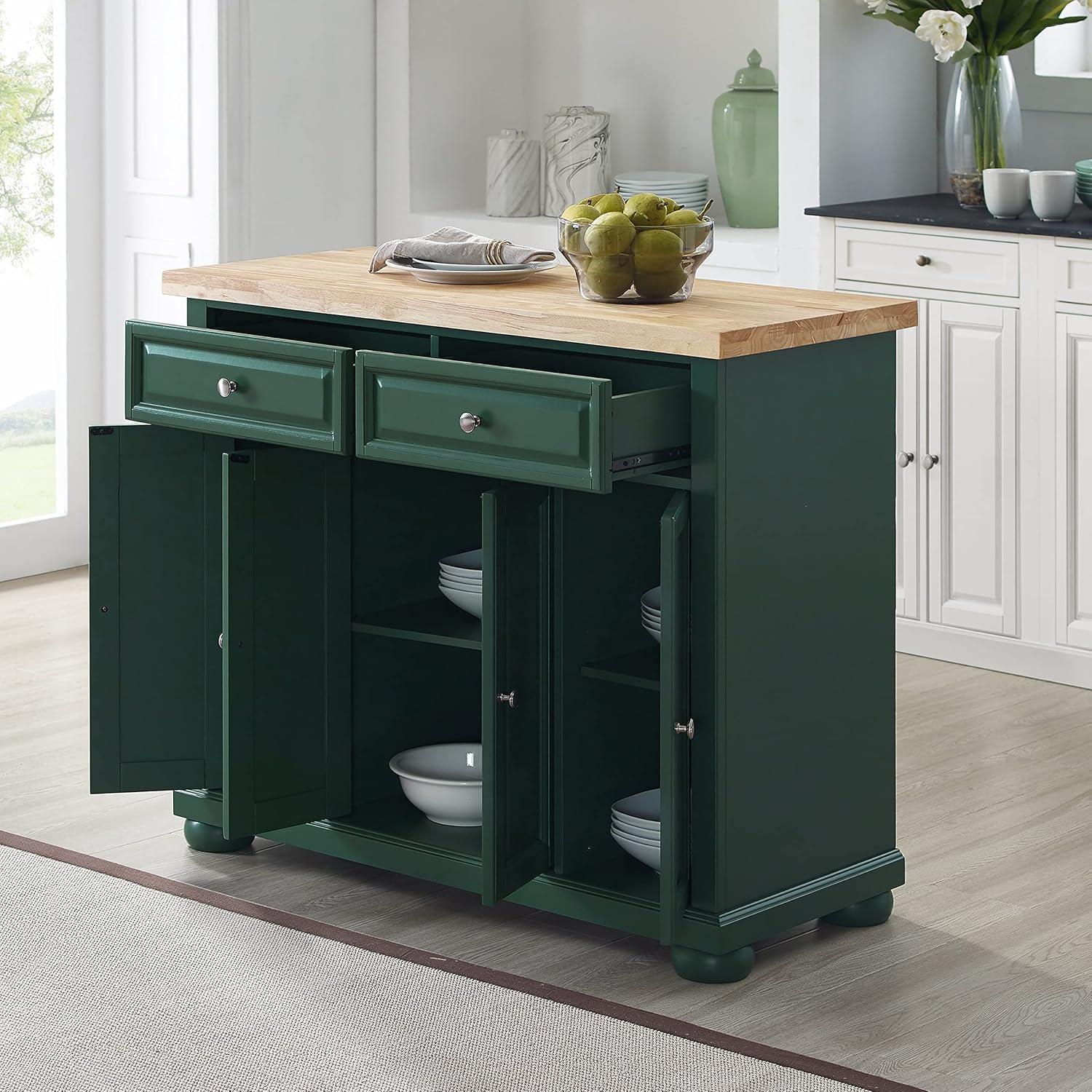 Madison Solid Wood Top Kitchen Island