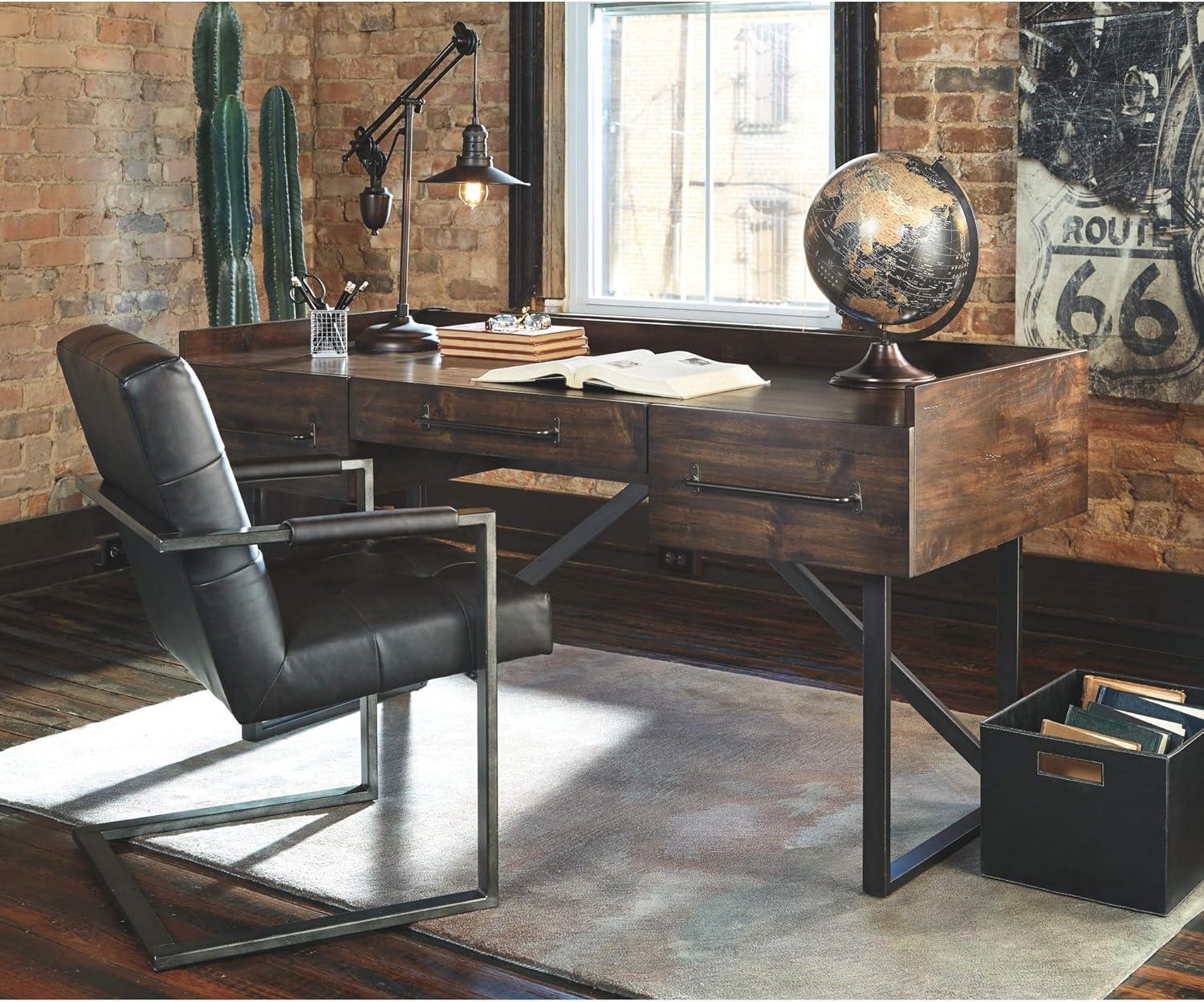 Signature Design by Ashley Contemporary Starmore 63" Home Office Desk Brown