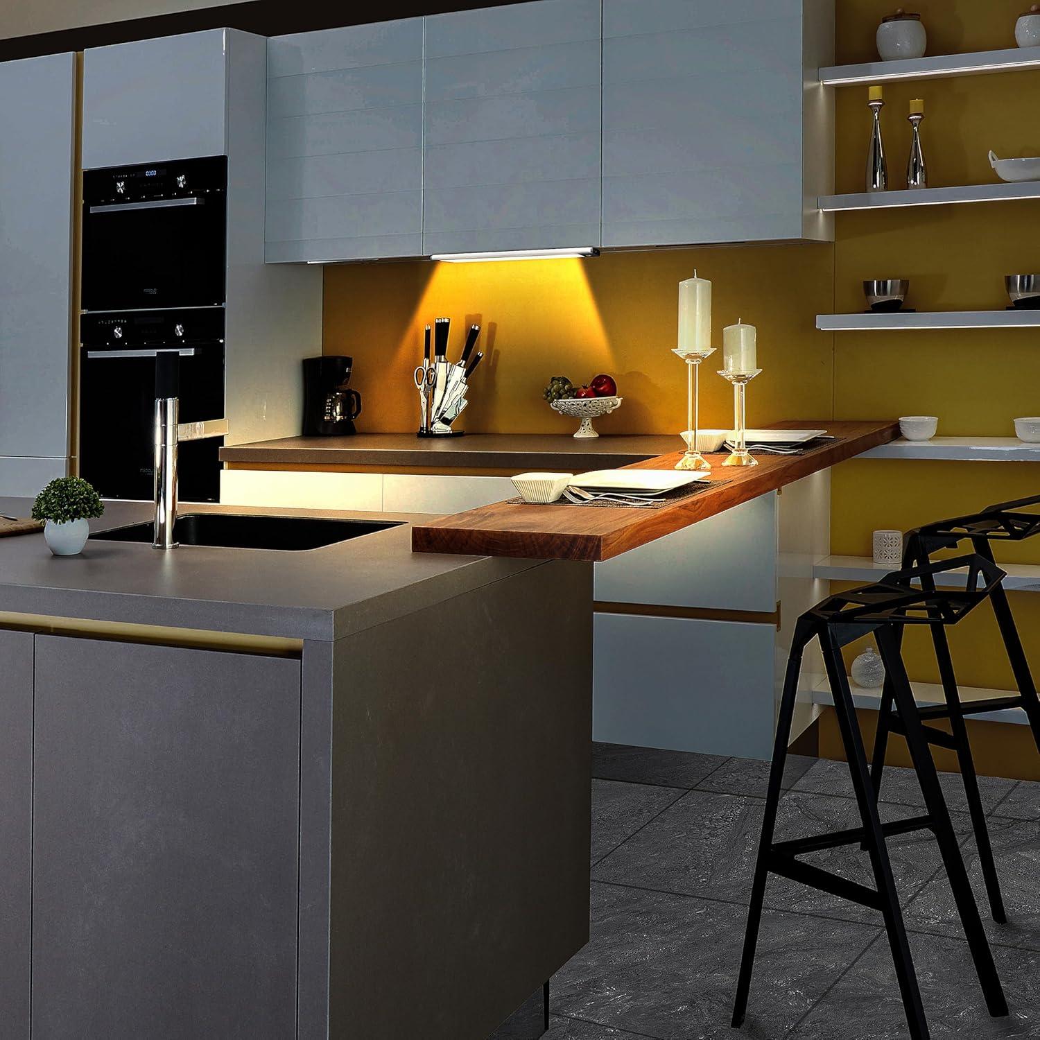 LEPOTEC 2022 30 LED Under Counter Closet Lighting, Pantry Light, LED Motion Sensor Cabinet Light Battery Powered Operated Light 2500mah Rechargeable Wireless Motion Sensor Closet Light