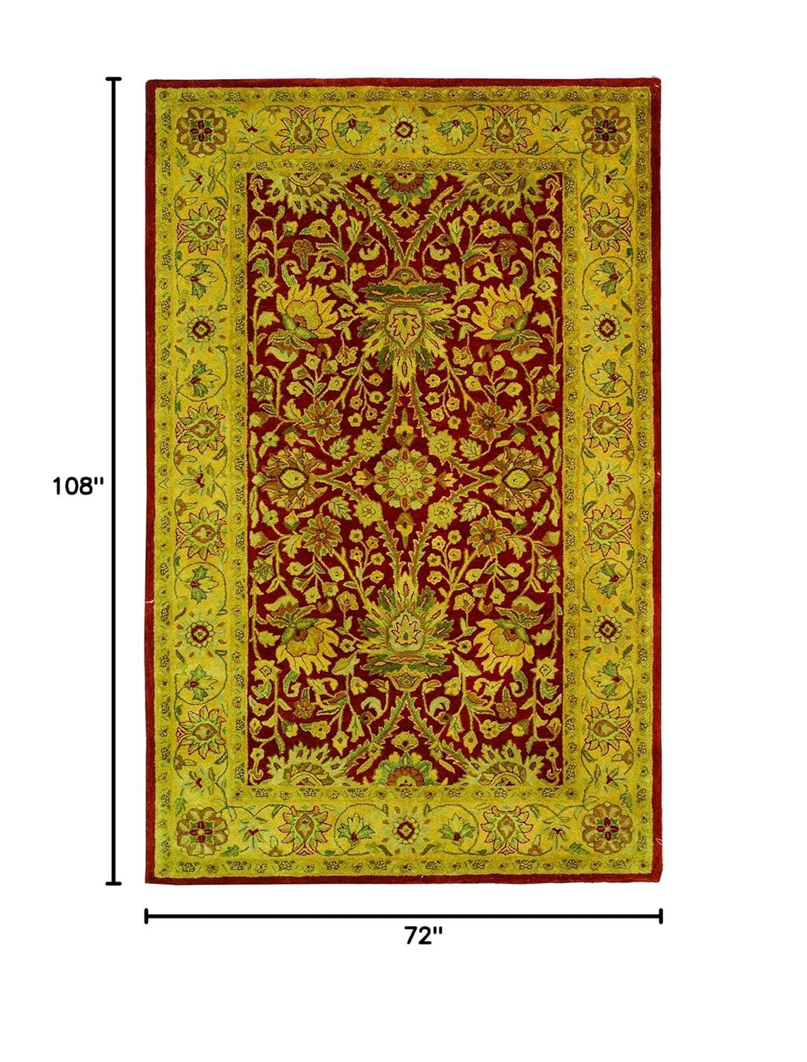 Antiquity AT249 Hand Tufted Area Rug - Rust/Gold - 6'x9' - Safavieh.