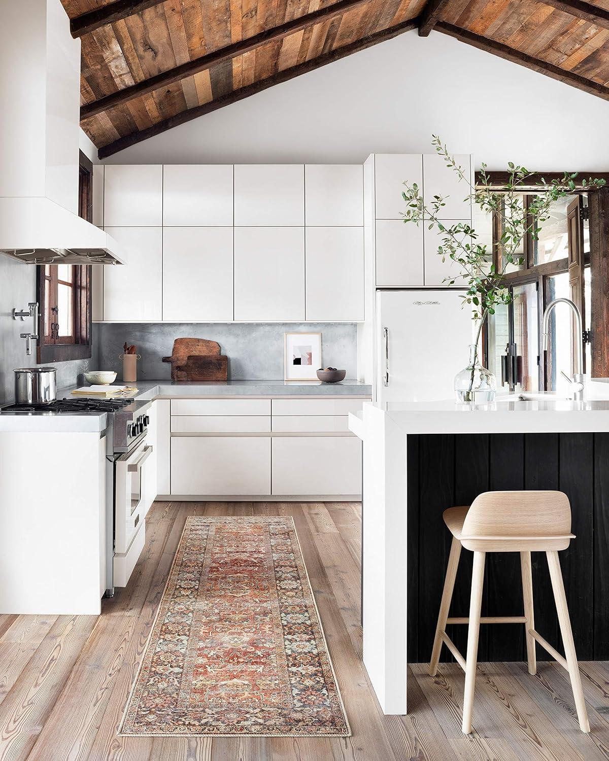 Portman Oriental Spice/Orange/Marine Blue Area Rug