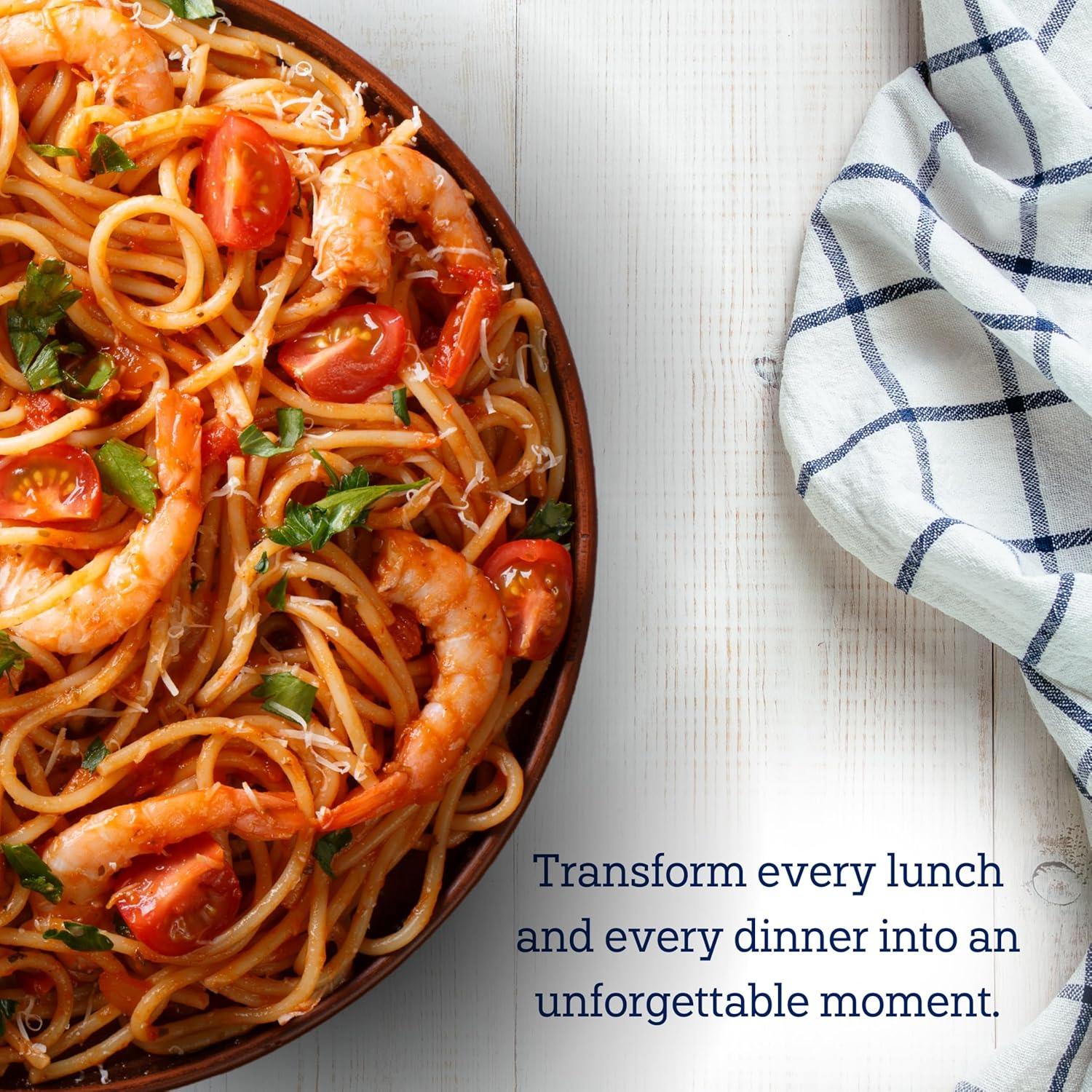 De Cecco Spaghetti no.12 Pasta, 1 LB. made from coarse Semolina (made from durum wheat). Non GMO and slow dried. Contains Wheat. May contain soy.