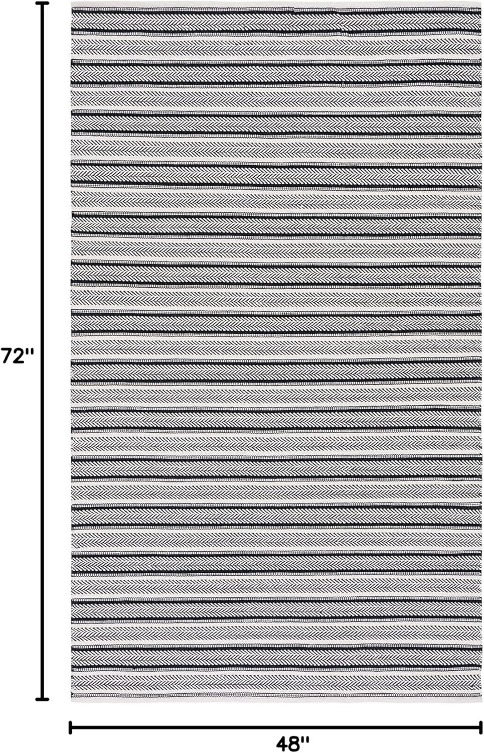 Union Rustic Annia Flat Weave Cotton Striped Rug