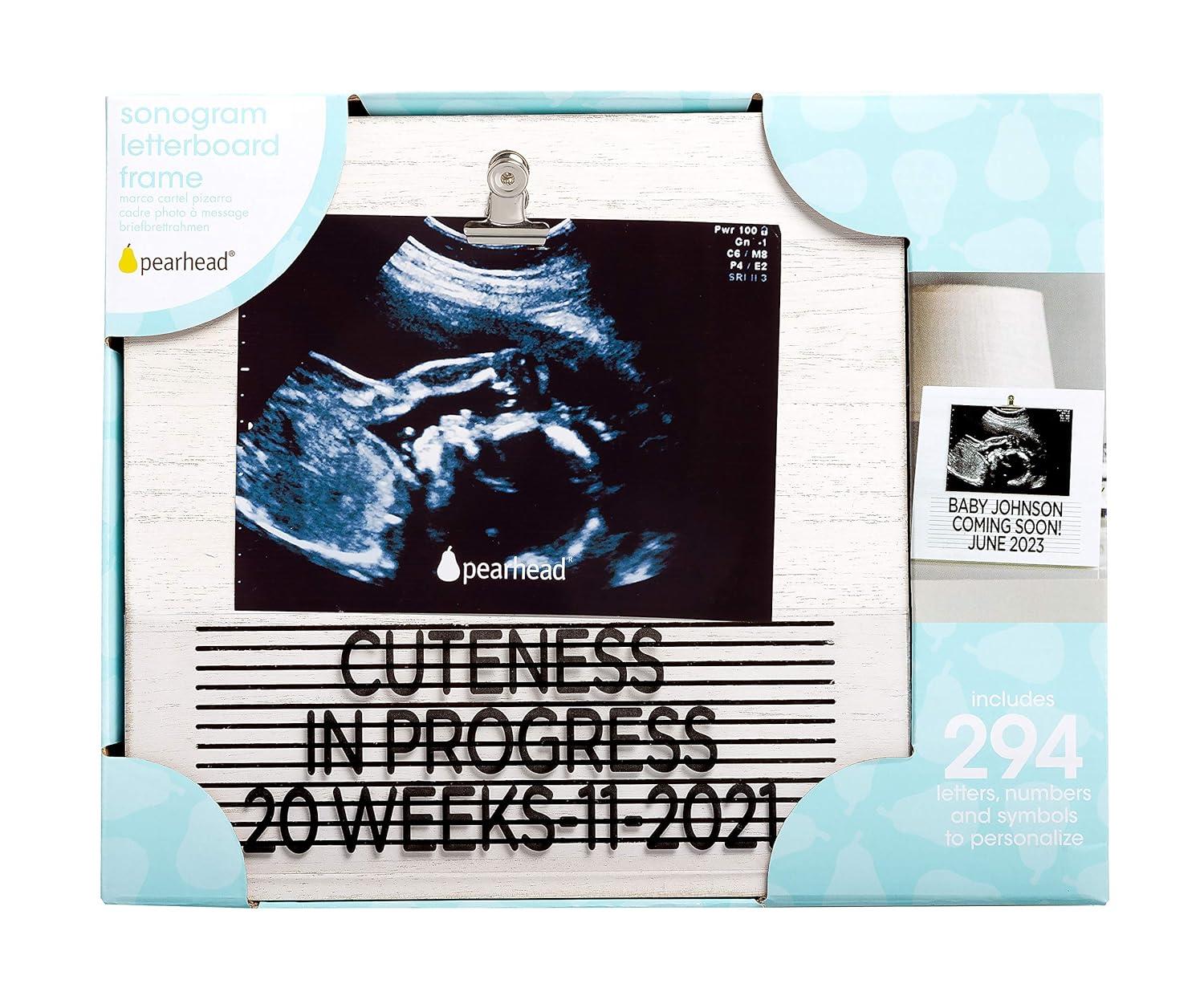LETTERBOARD SONOGRAM Frame by Pearhead - 3x4