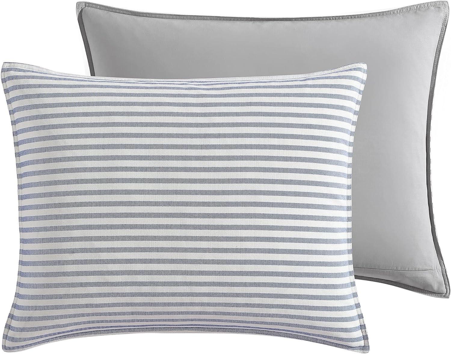 Nautica Nautica Fairwater Blue Cotton Reversible Comforter Set