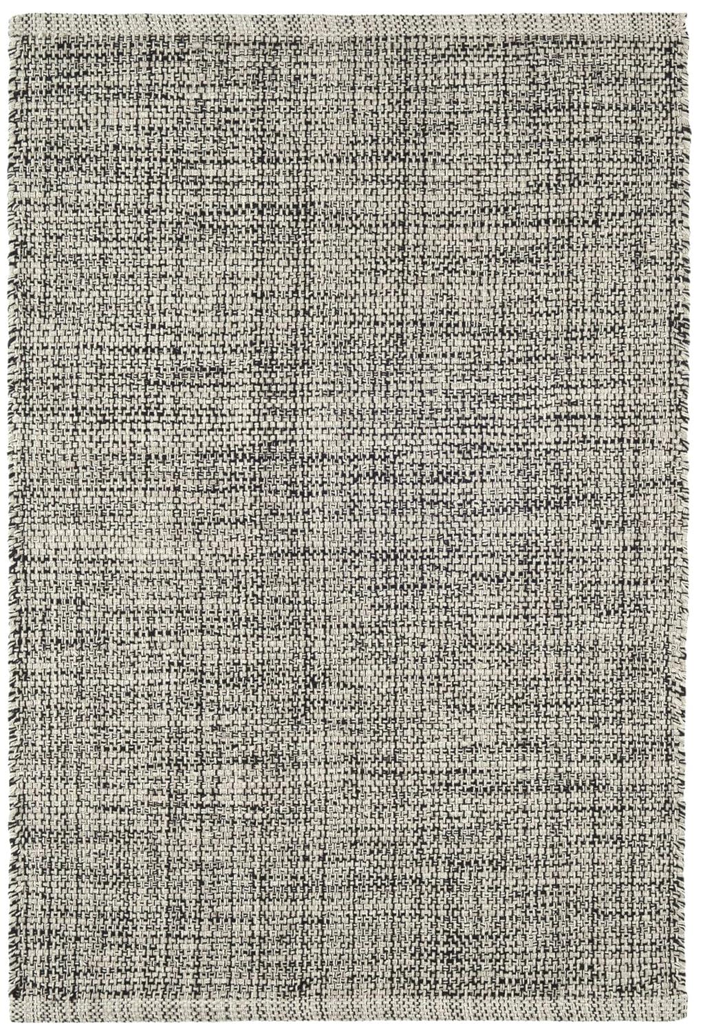 Marled Grey Handwoven Cotton Rug