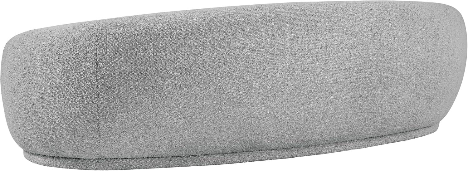 Meridian Furniture Hyde Grey Boucle Fabric Sofa