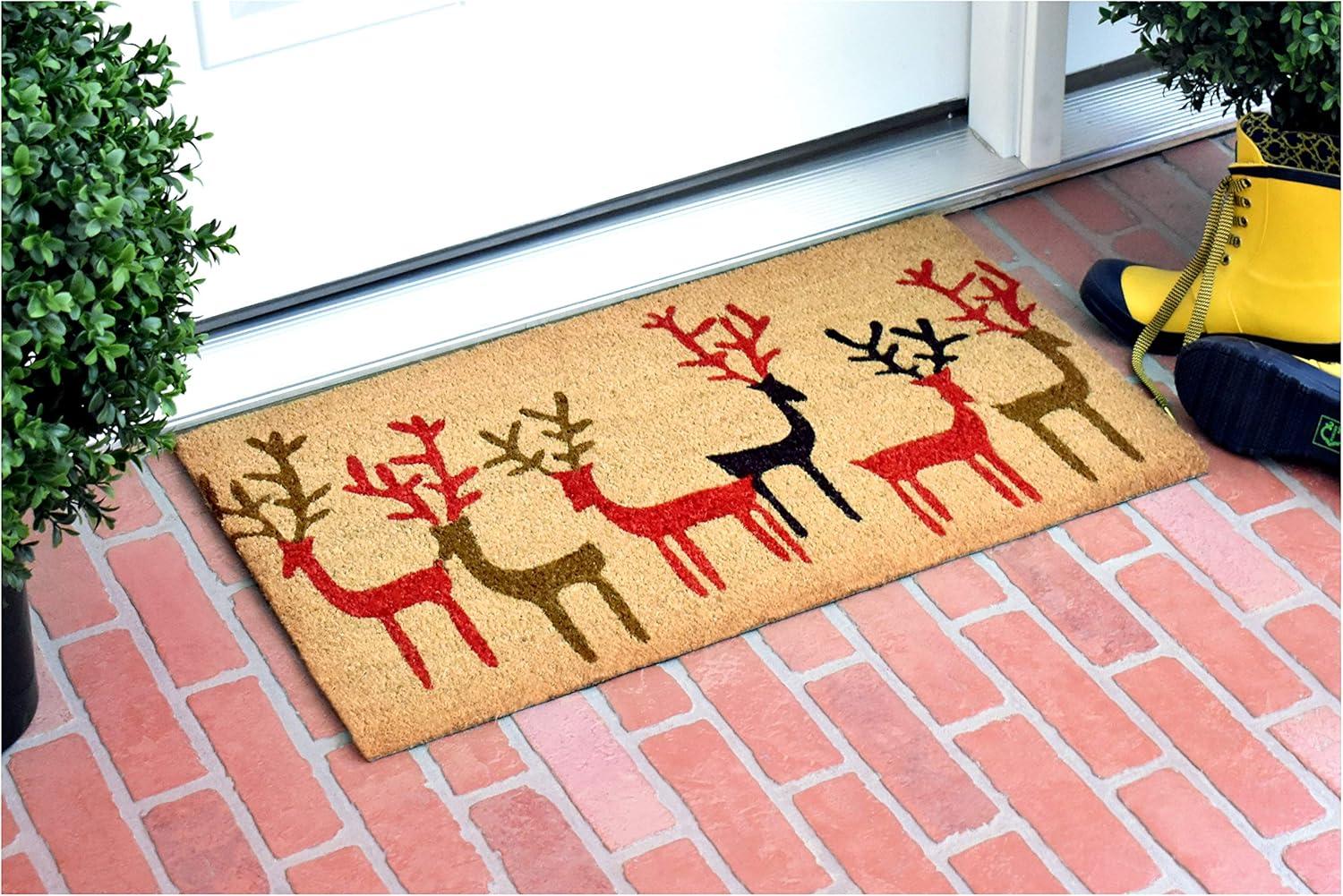 Calloway Mills Christmas Deer Doormat 17 x 29