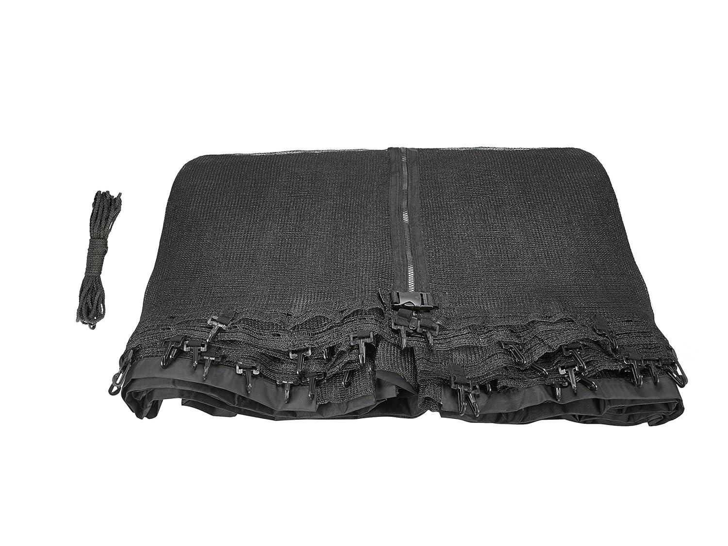 Upper Bounce Machrus Upper Bounce Trampoline Safety Net For 14 ft Round trampolines using 4 Curved Poles