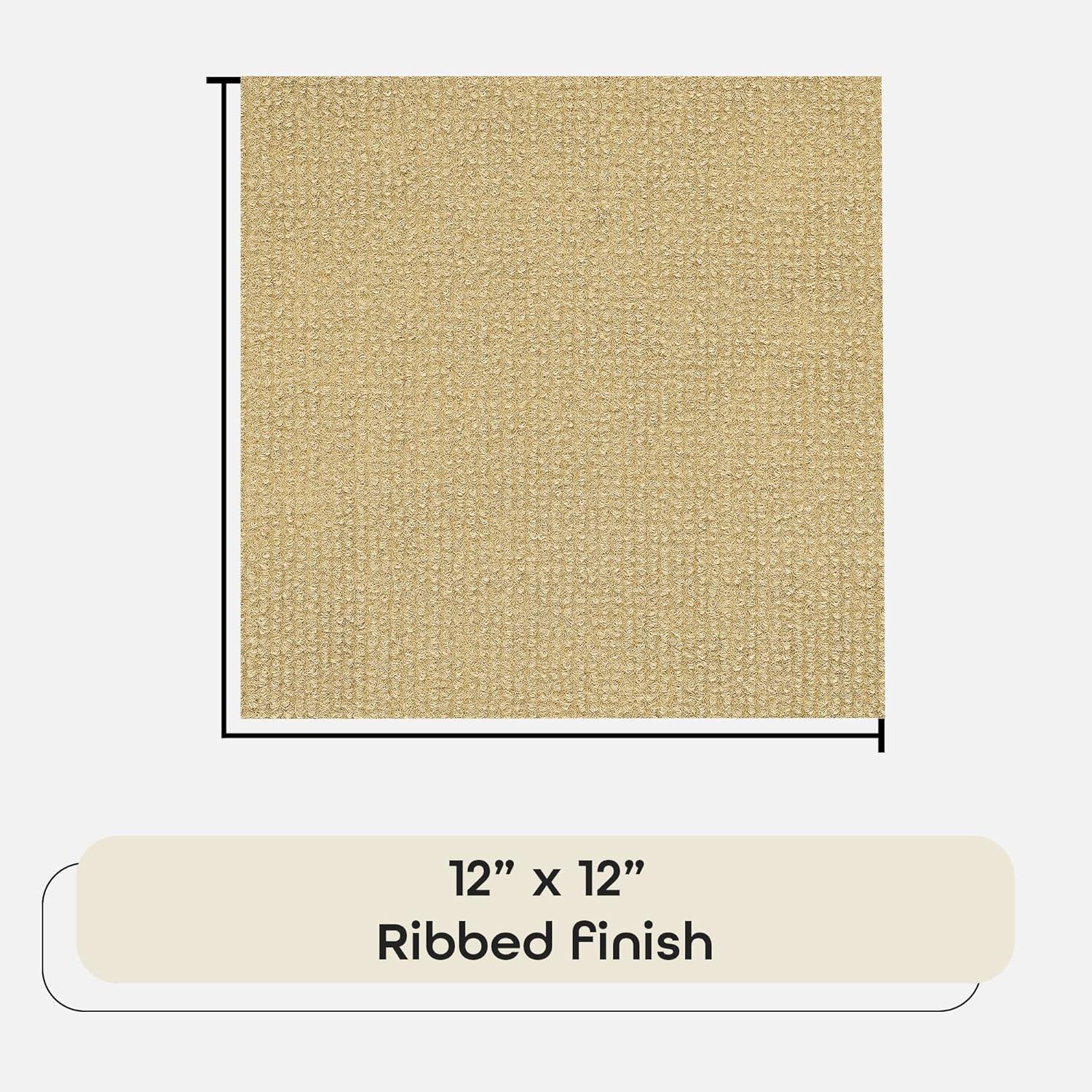 Achim Importing Co Nexus 12'' W x 12'' L Level Loop Adhesive, Peel & Stick Polyester Carpet Tile