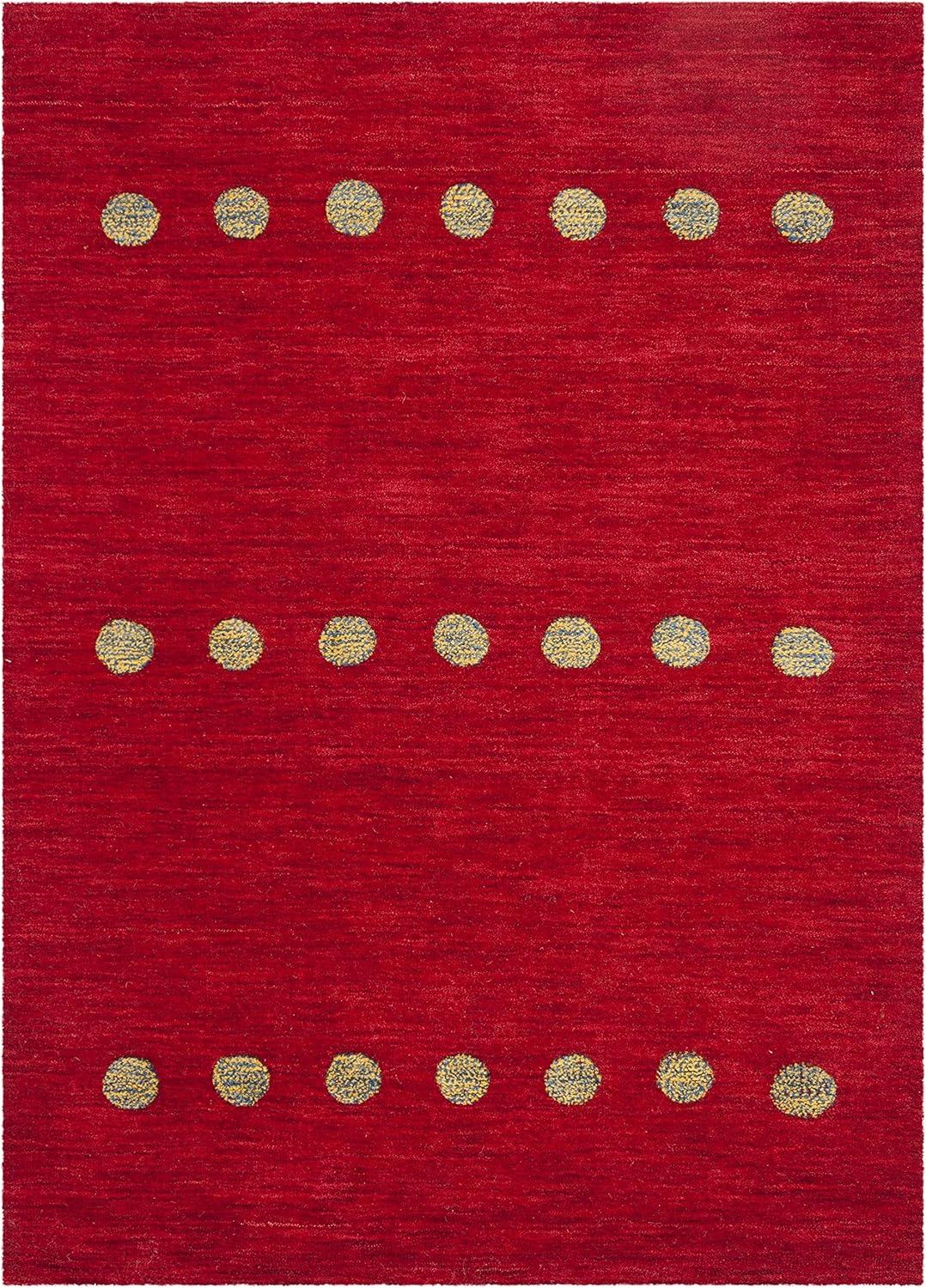 Himalaya HIM590 Hand Loomed Area Rug - Red - 4'x6' - Safavieh.