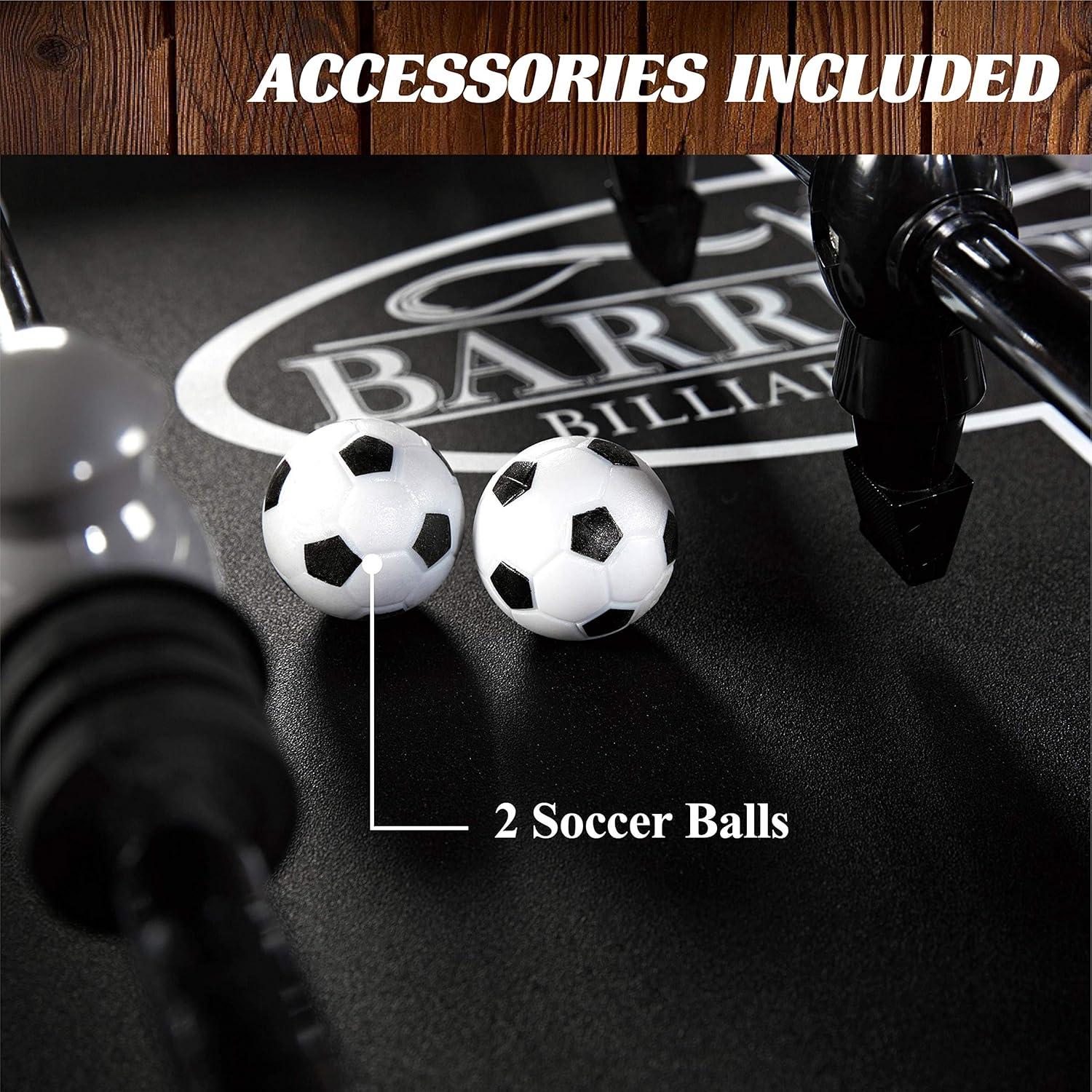 56” Allendale Foosball Table Competition Size, Soccer, Brown/Black by Barrington Billiards