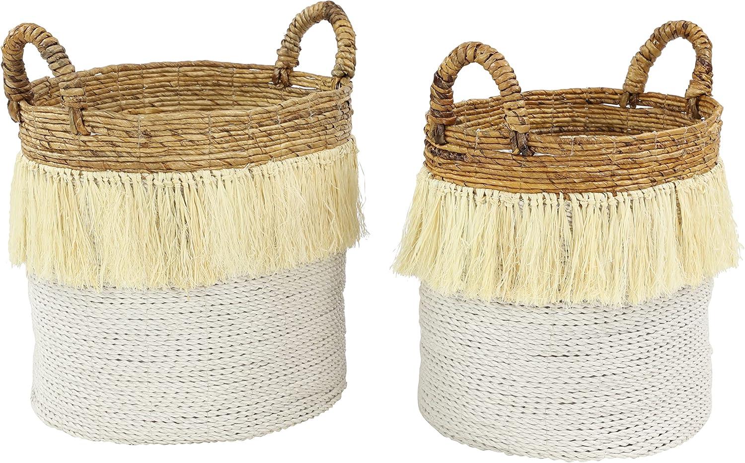 Round 2 Piece Wicker Basket Set