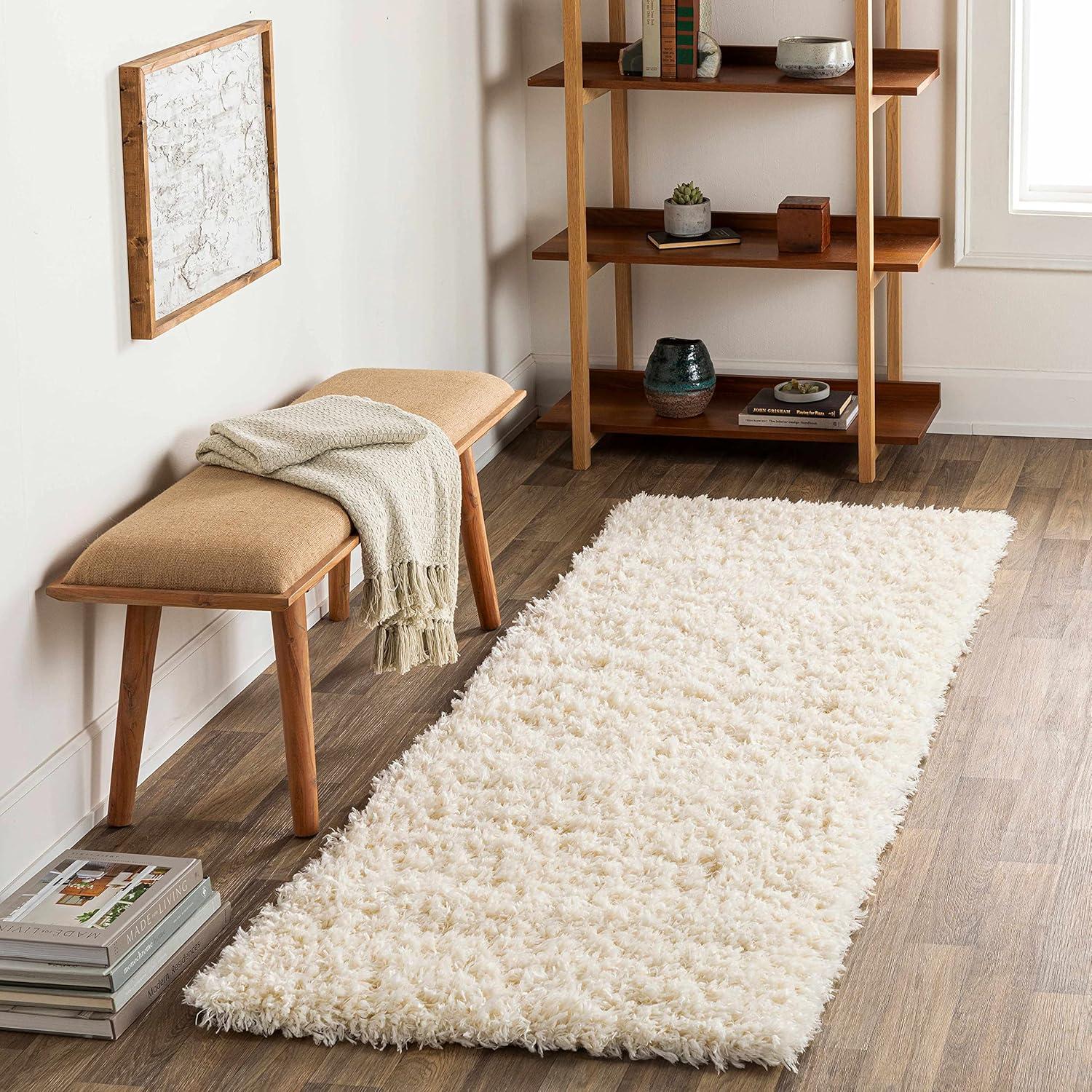 Hauteloom Rectangle Area Rug  Cream