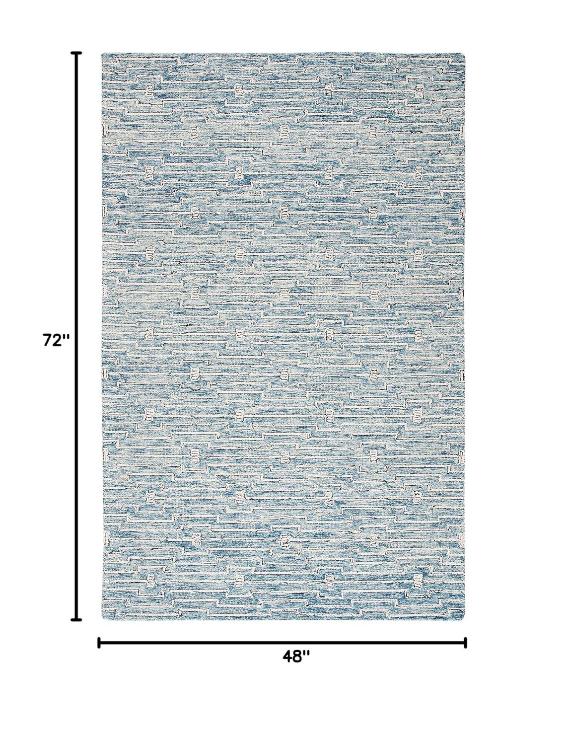 Micro-Loop MLP178 Hand Tufted Area Rug - Light Blue/Ivory - 4'x6' - Safavieh.