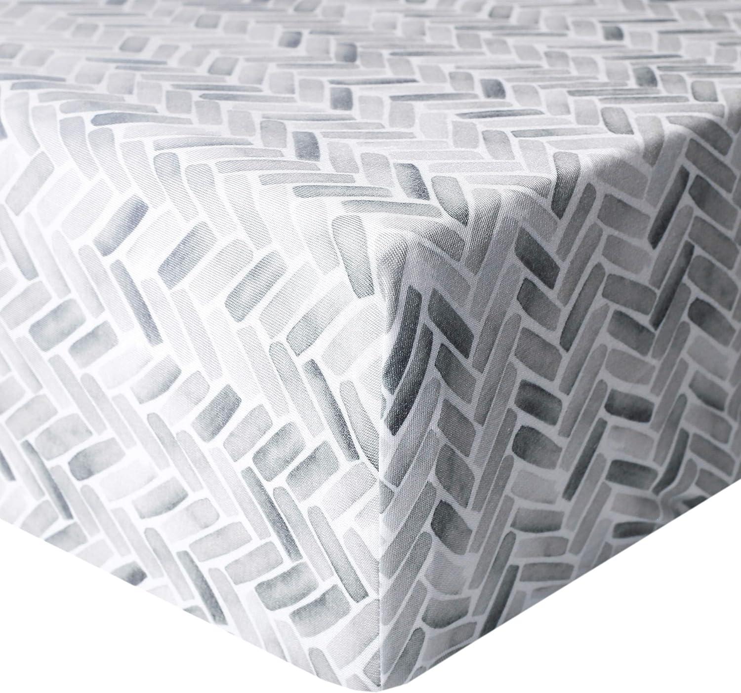 Copper Pearl Premium Knit Baby Crib Sheets for Standard Mattresses, Fitted Crib Sheets for Boys and Girls, Breathable and Soft, Fawn