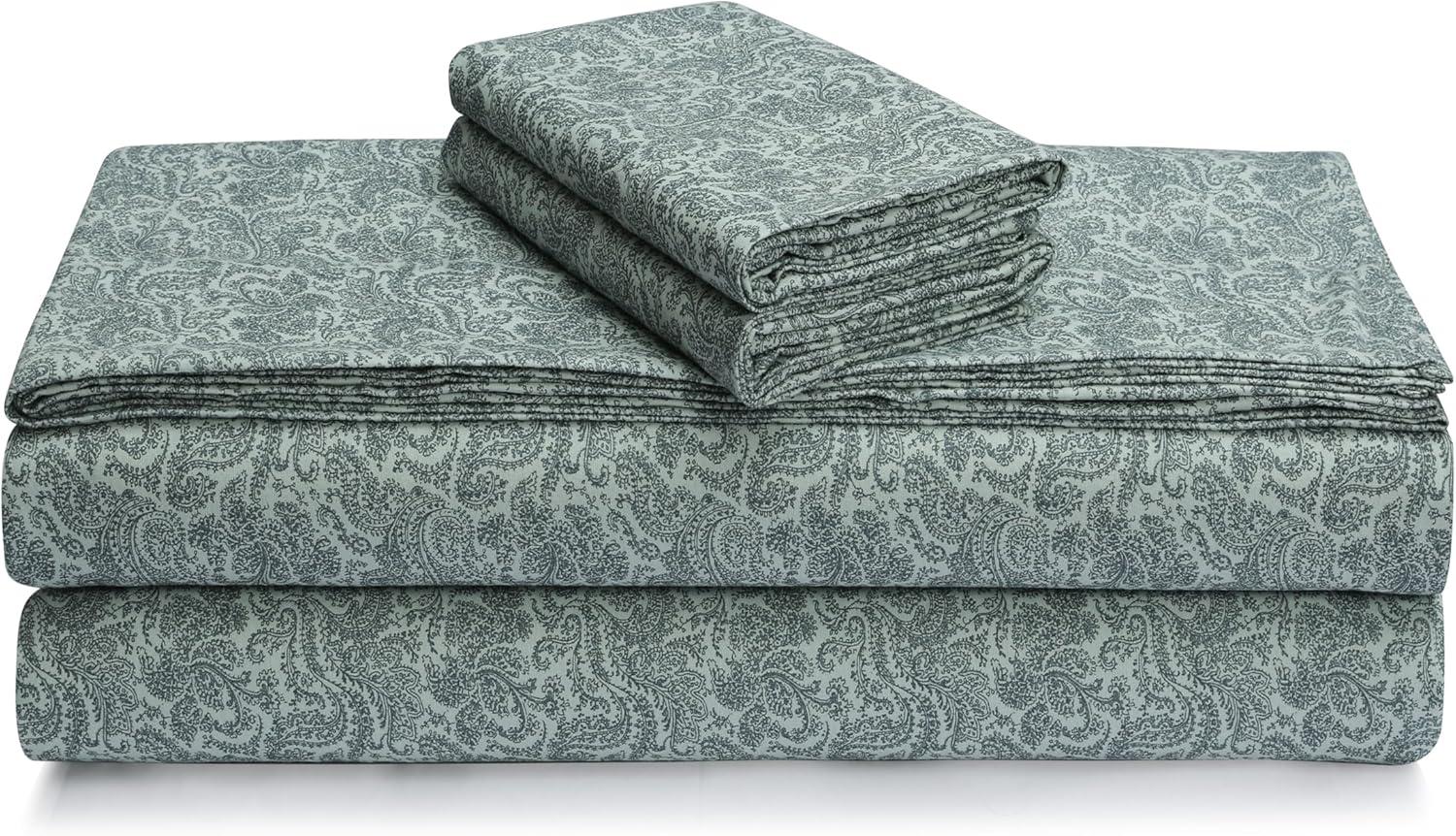 Tribeca Living Portuguese Cotton Flannel Extra Deep Pocket Sheet Set