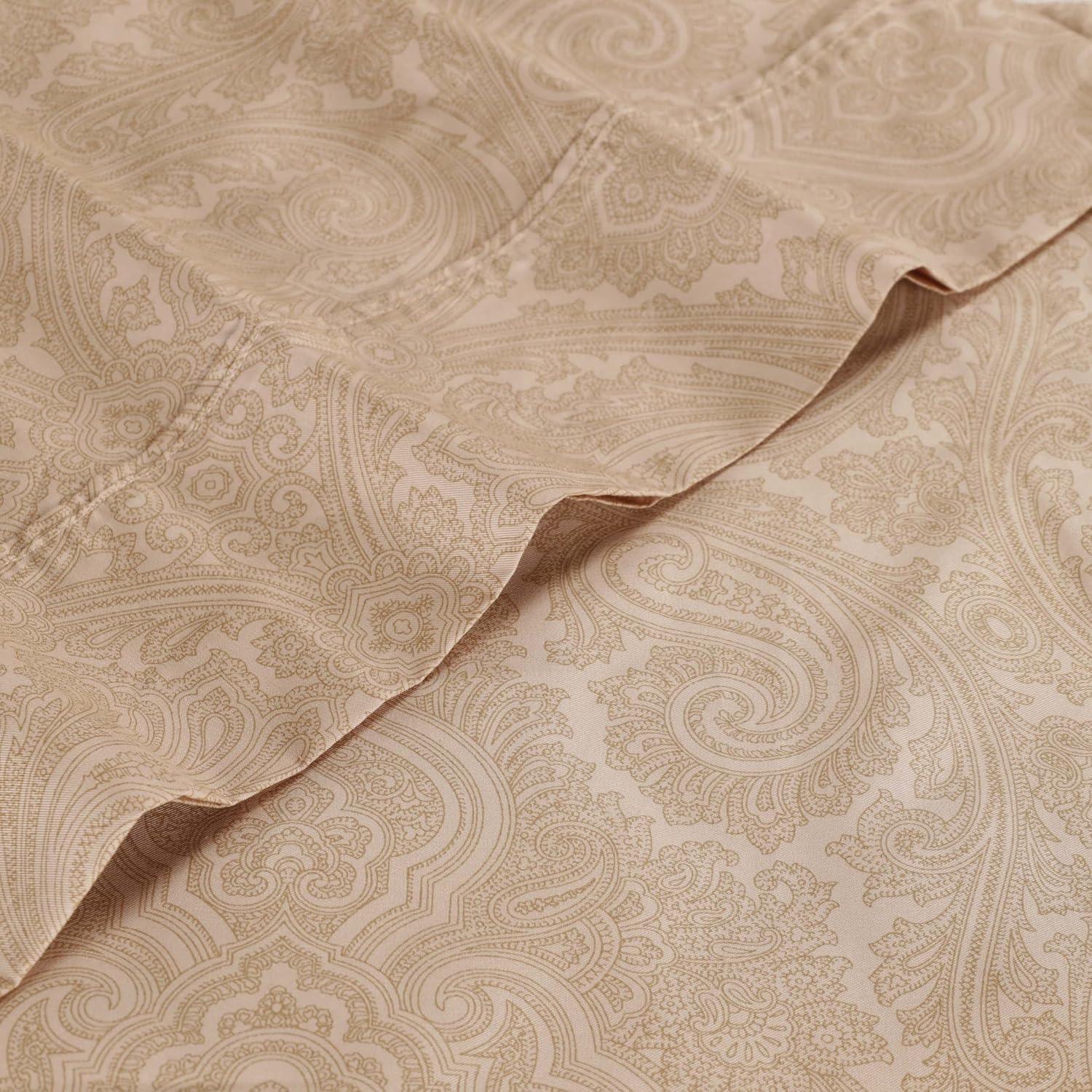 Superior Classic Paisley 600 Thread Count Cotton Blend Sateen Sheet Set