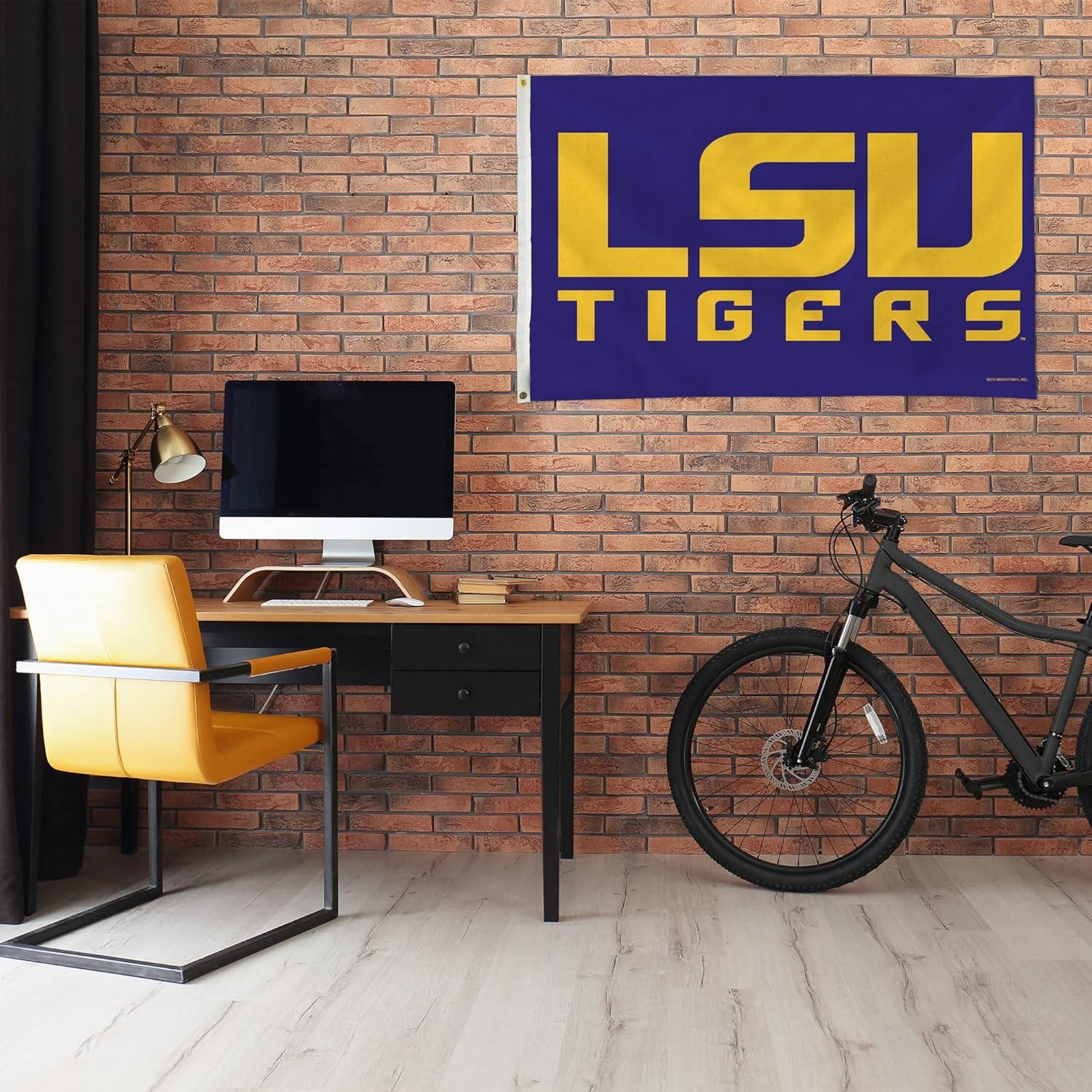 LSU Tigers 3' x 5' Purple Polyester Banner Flag