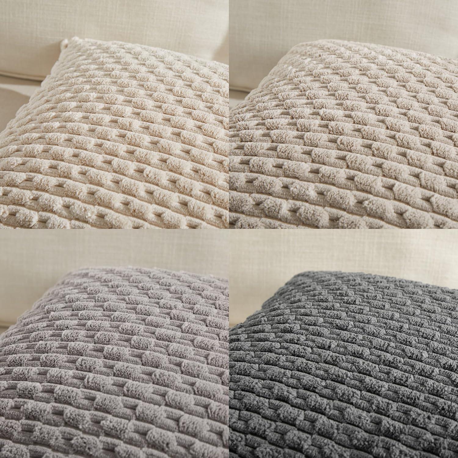 Houndstooth Cotton Blend Reversible Pillow Cover (Set of 4)