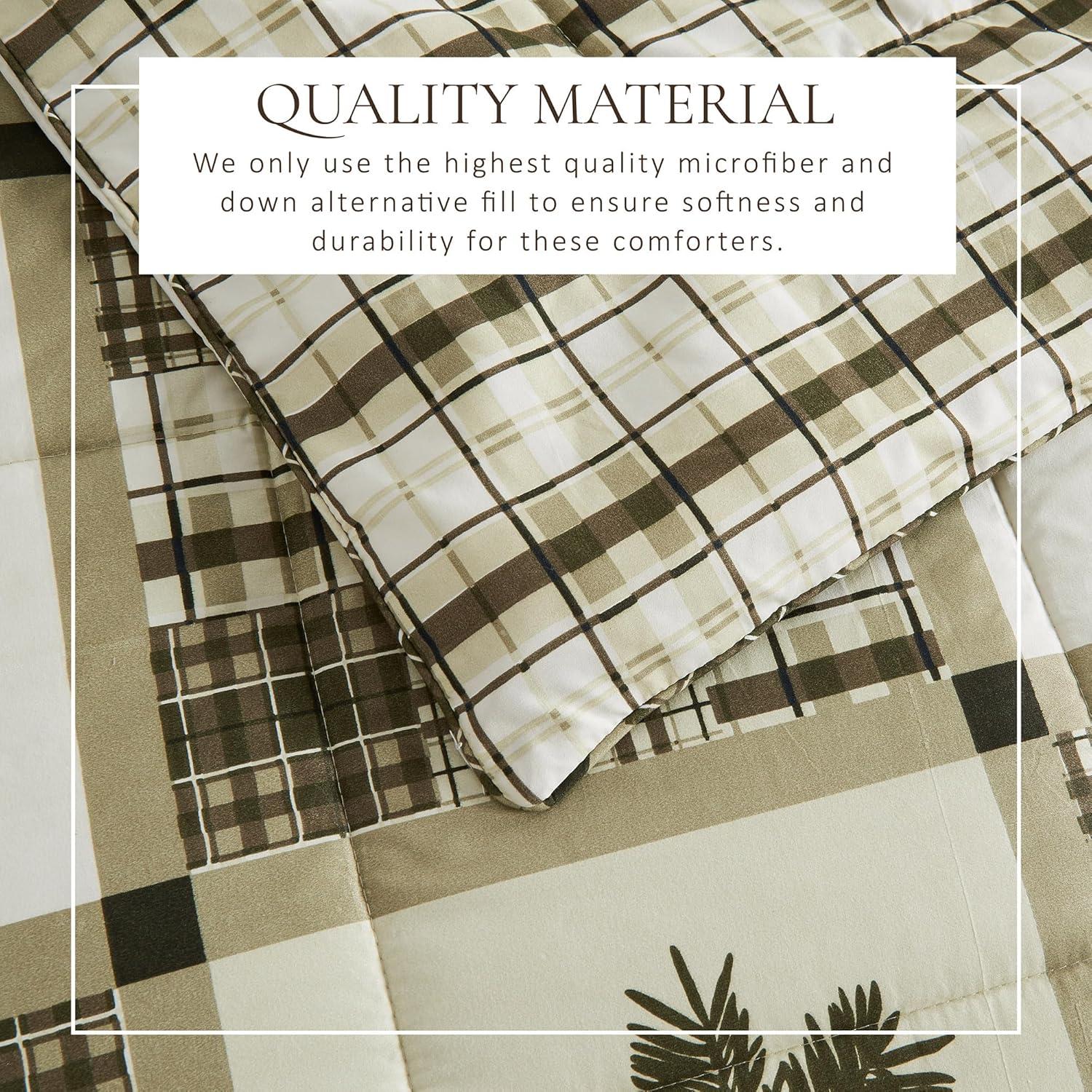 FreshFolds Reversible Microfiber Comforter Set with Shams