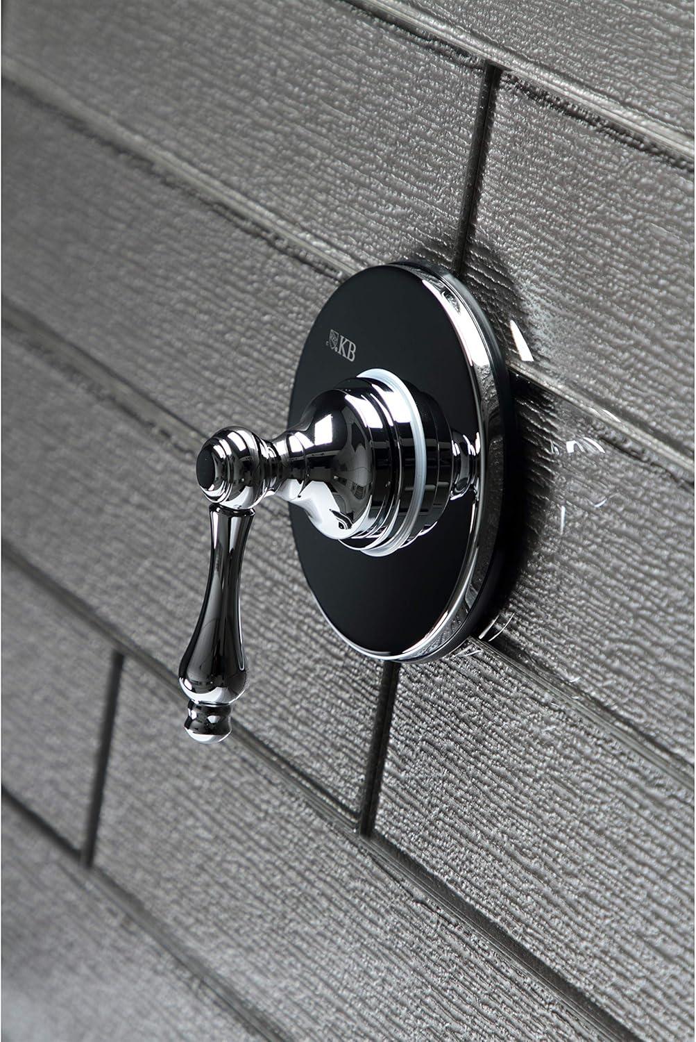 Kingston Brass Kingston Brass Single-Handle Wall Mount Three-Way Diverter Valve with Trim Kit KS3031AL