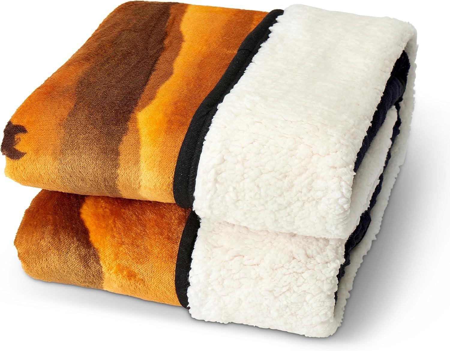 Yellowstone Wild Horses Silk Touch Sherpa Blanket Twin Size