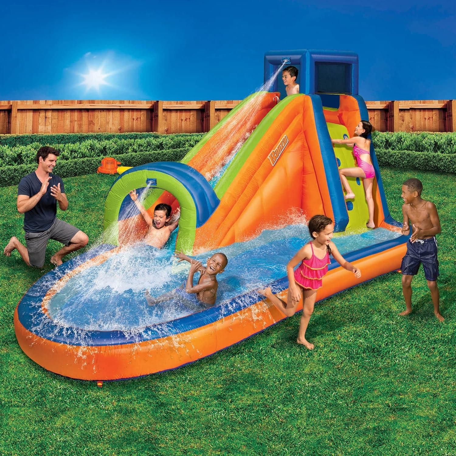 Banzai 114' x '175 Bounce House with Water Slide and Air Blower