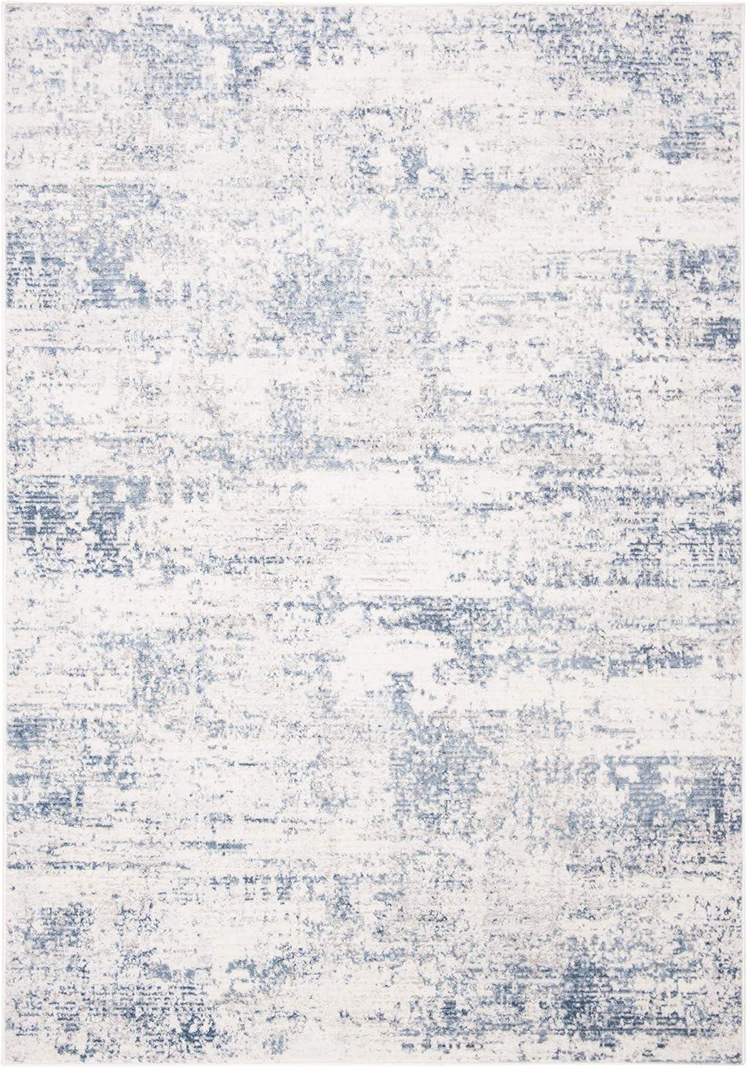 SAFAVIEH Amelia Ian Abstract Area Rug, Ivory/Blue, 6' x 9'