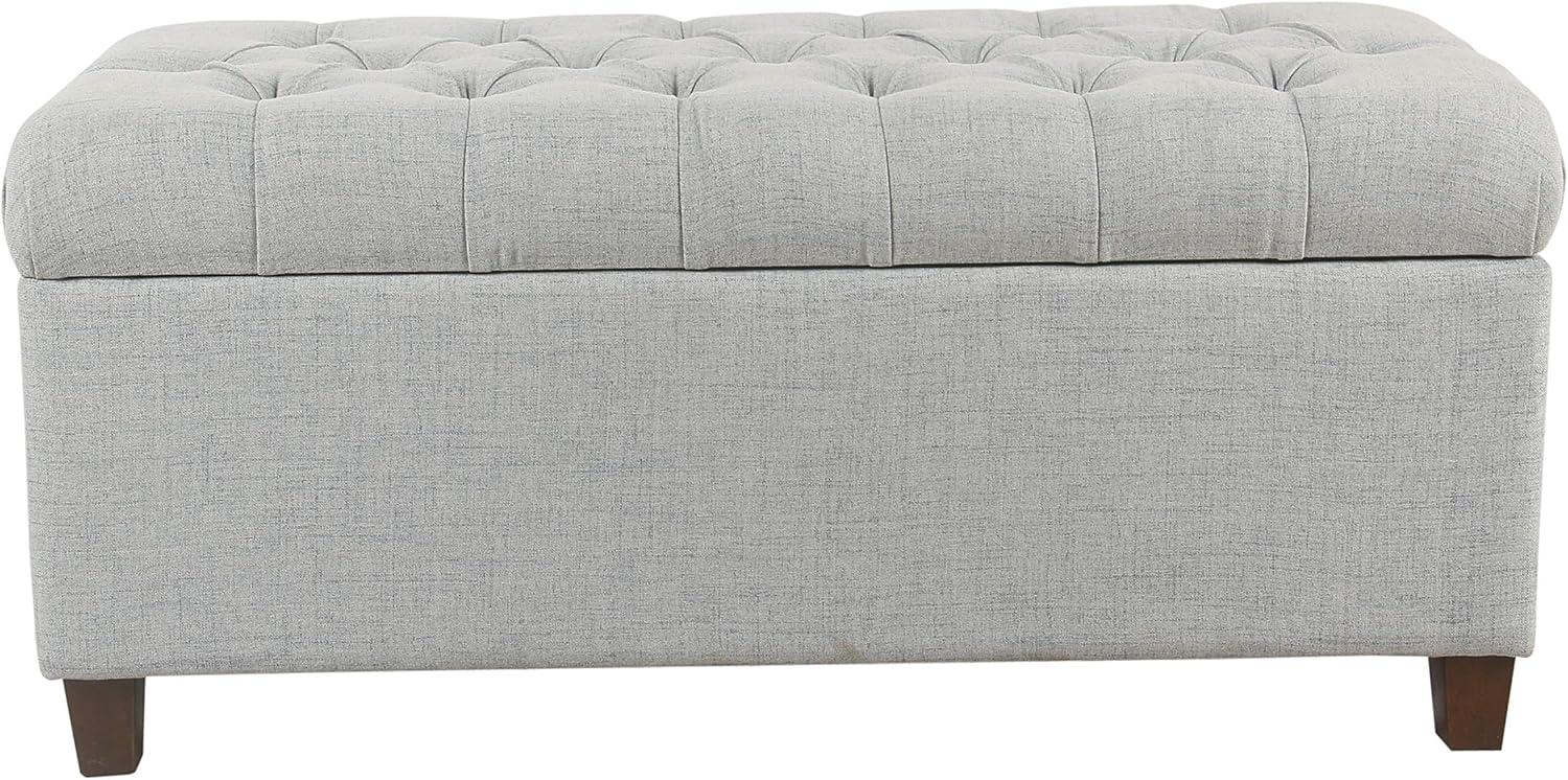 Ainsley Button Tufted Storage Bench - HomePop