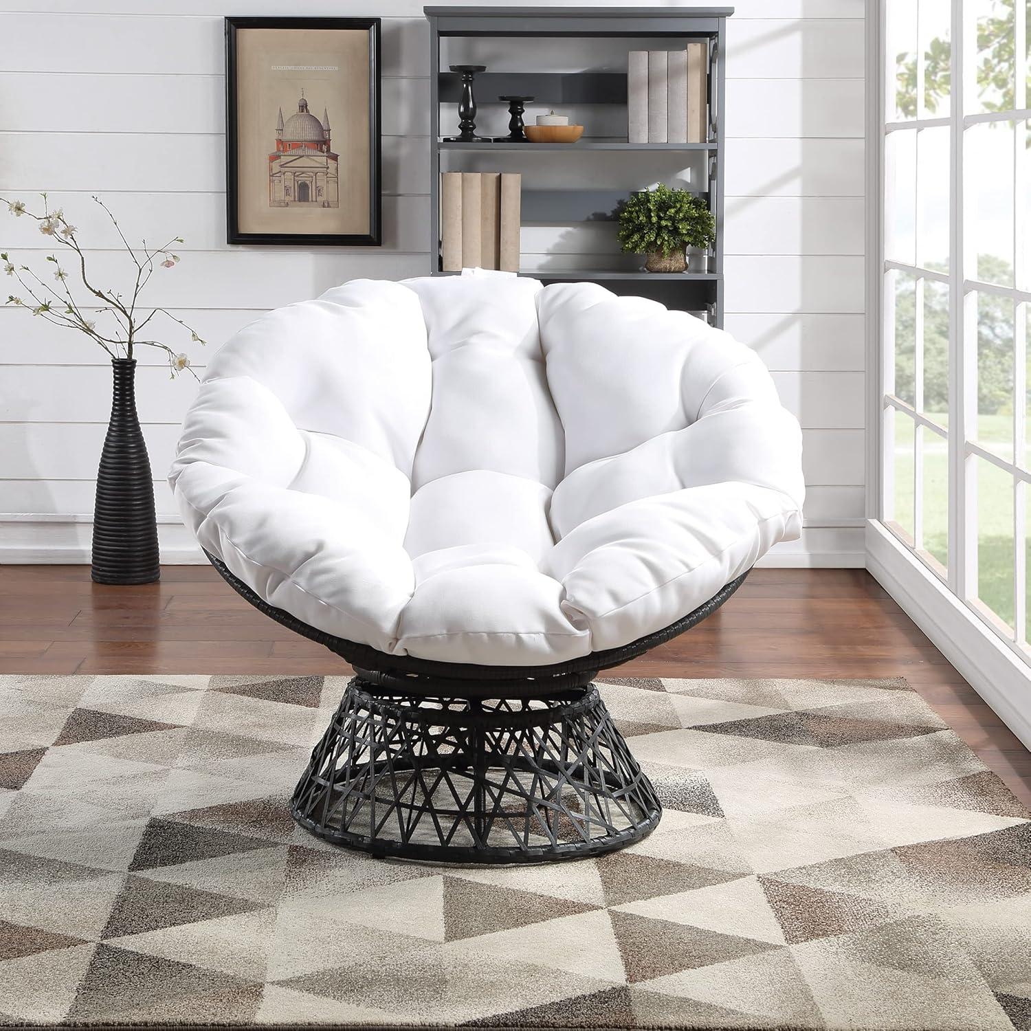 Leianna Upholstered Swivel Accent Chair