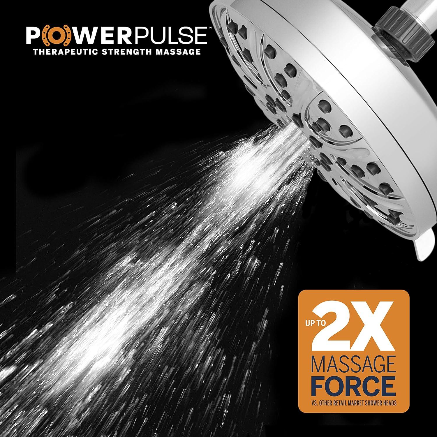 Waterpik Massage/Jet Fixed Shower Head 1.8 GPM GPM XMT-633E