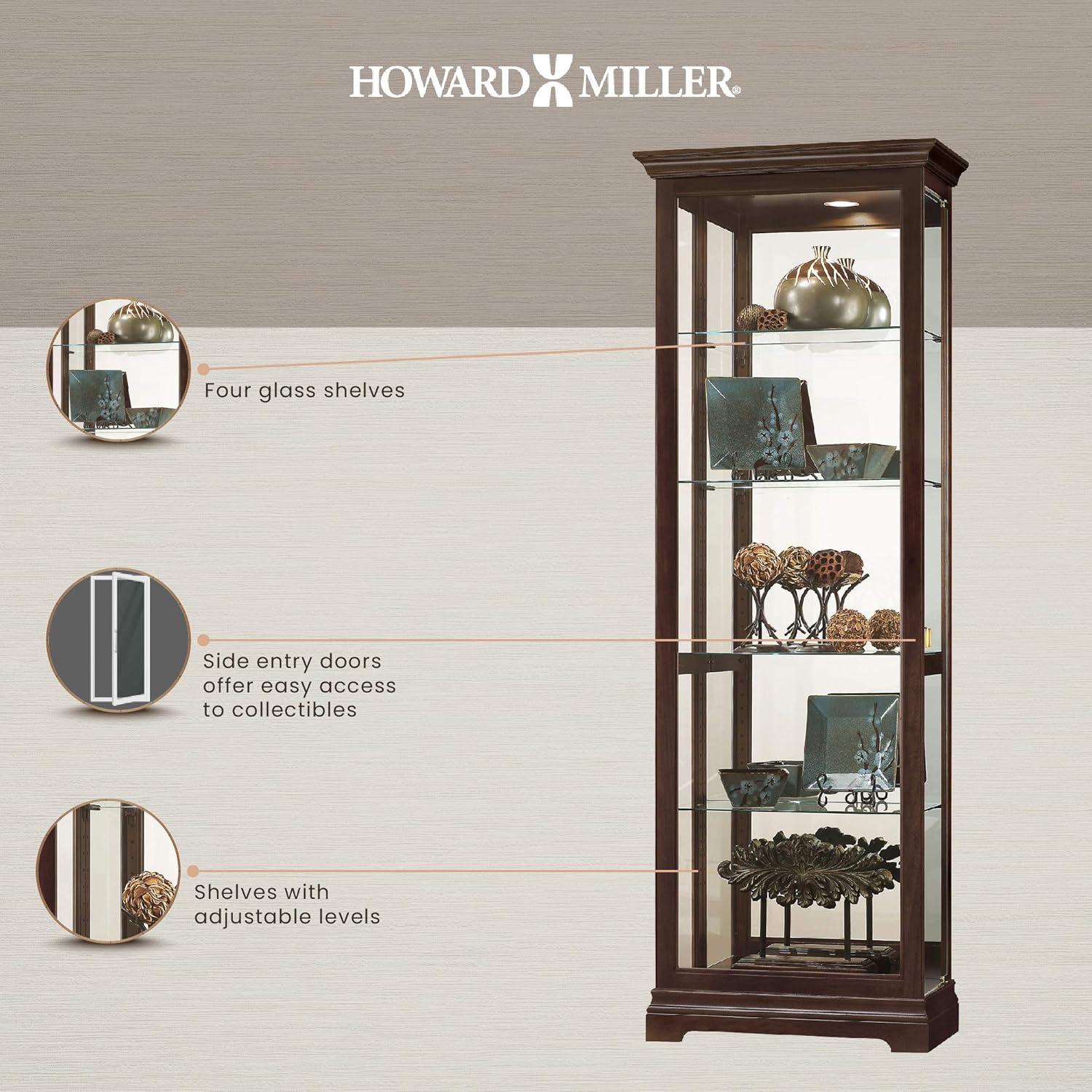 Howard Miller Brantley Curio Cabinet 680671 Espresso