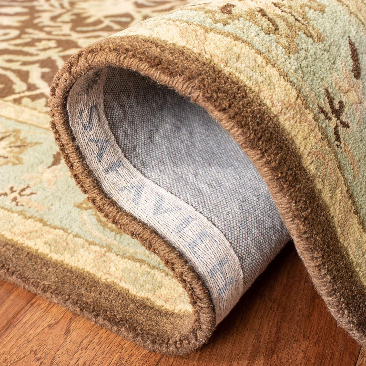 Antiquity AT14 Hand Tufted Indoor Accent Rug - Brown/Green - 3'x5' - Safavieh