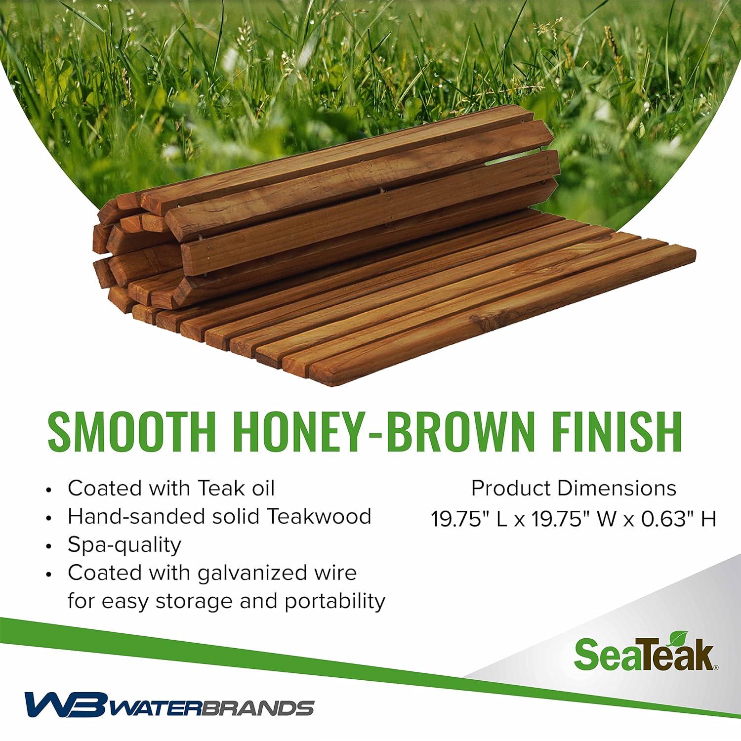 Rebrilliant Lyndhur Teak Shower Mat