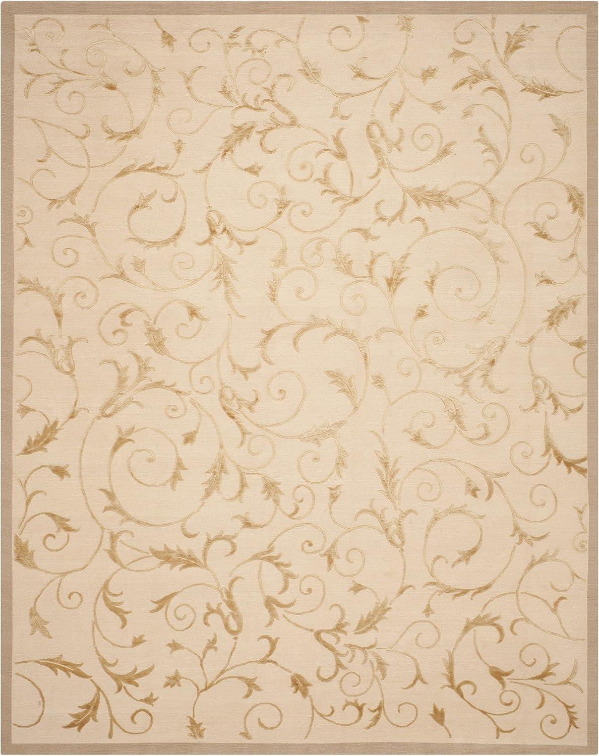 Ipswich Hand Knotted Silk & Wool Pile Abstract Rug