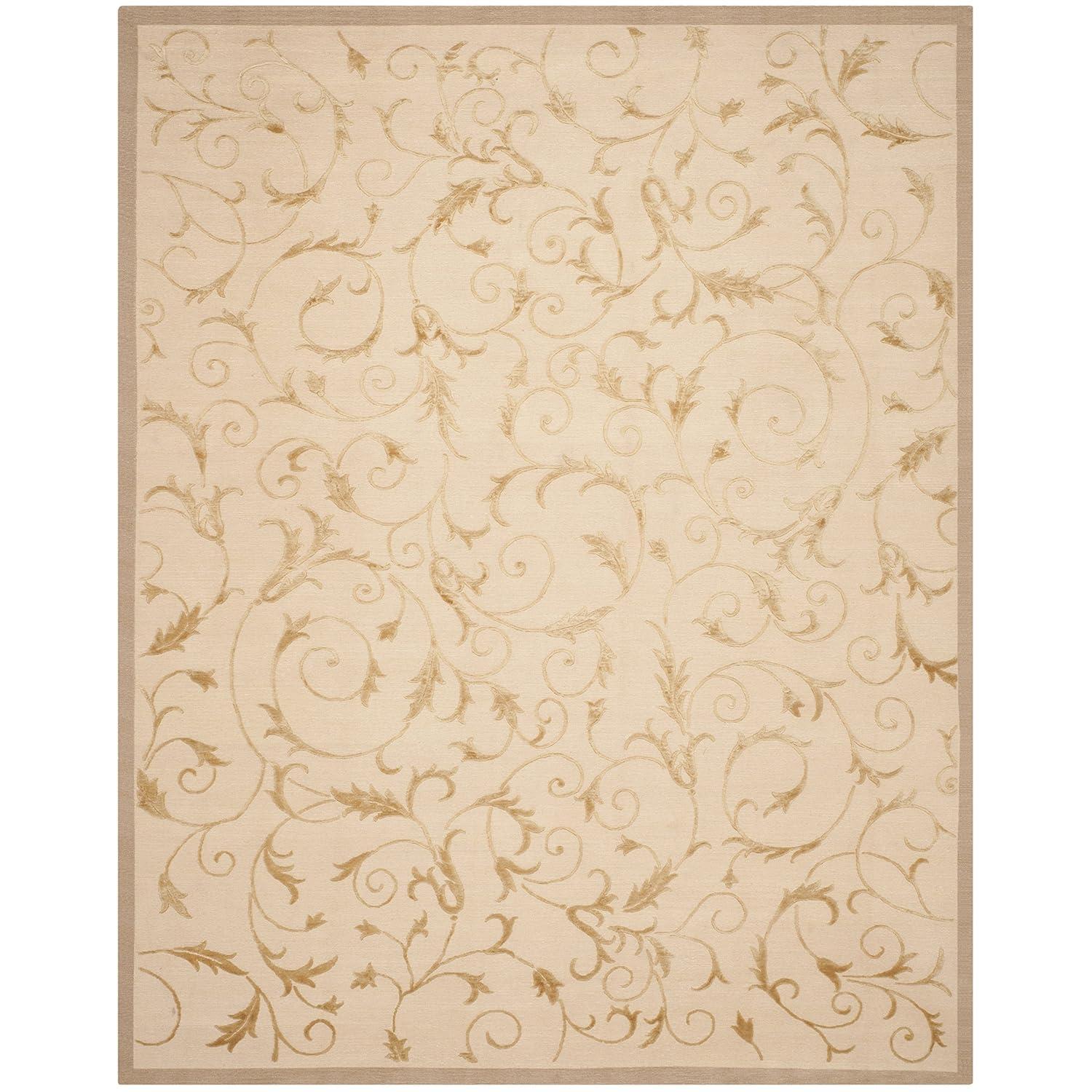 Ipswich Hand Knotted Silk & Wool Pile Abstract Rug